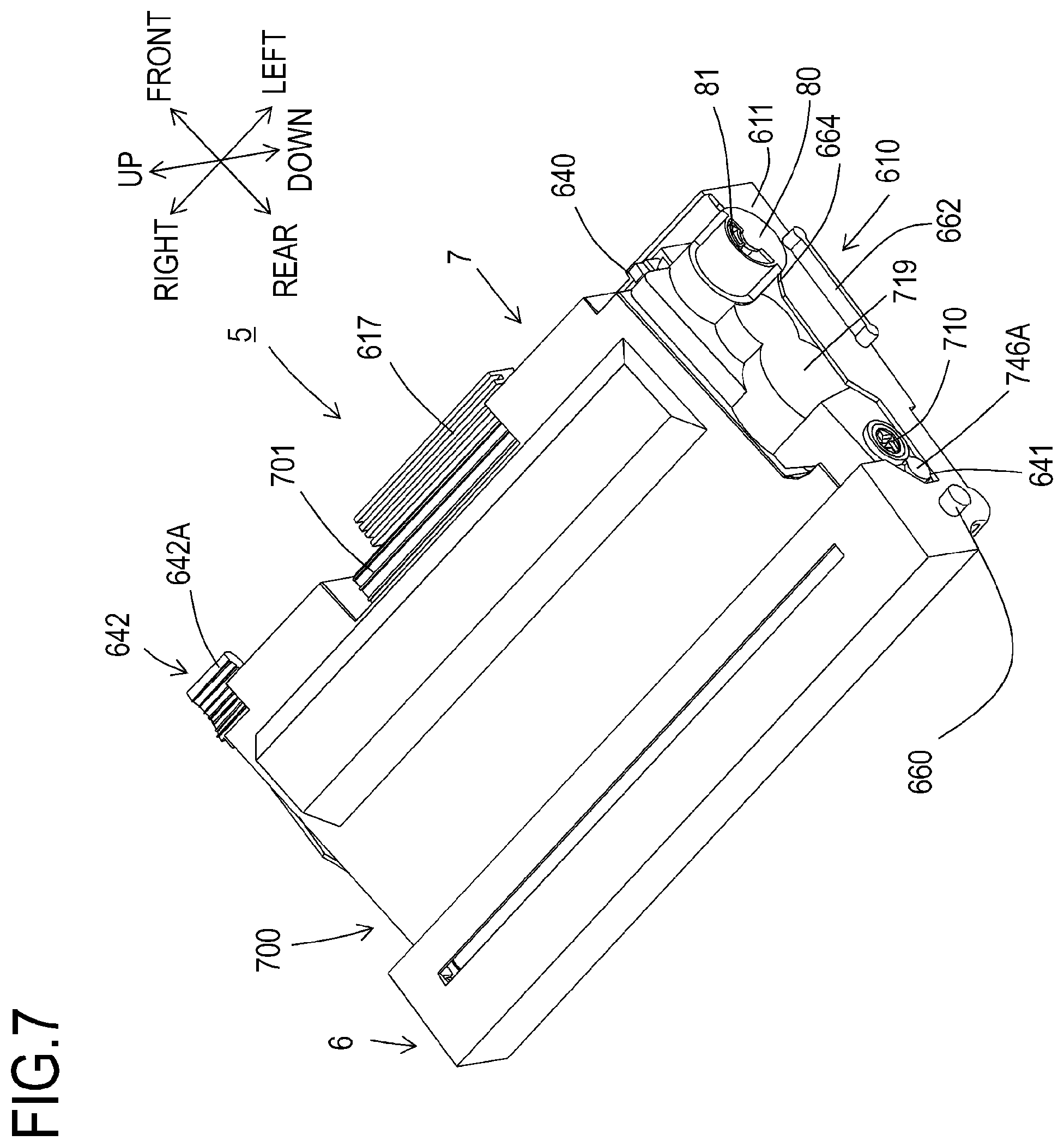 Patent US11841668 Figure 7 – Foreign substance collection apparatus, process cartridge, and image forming apparatus