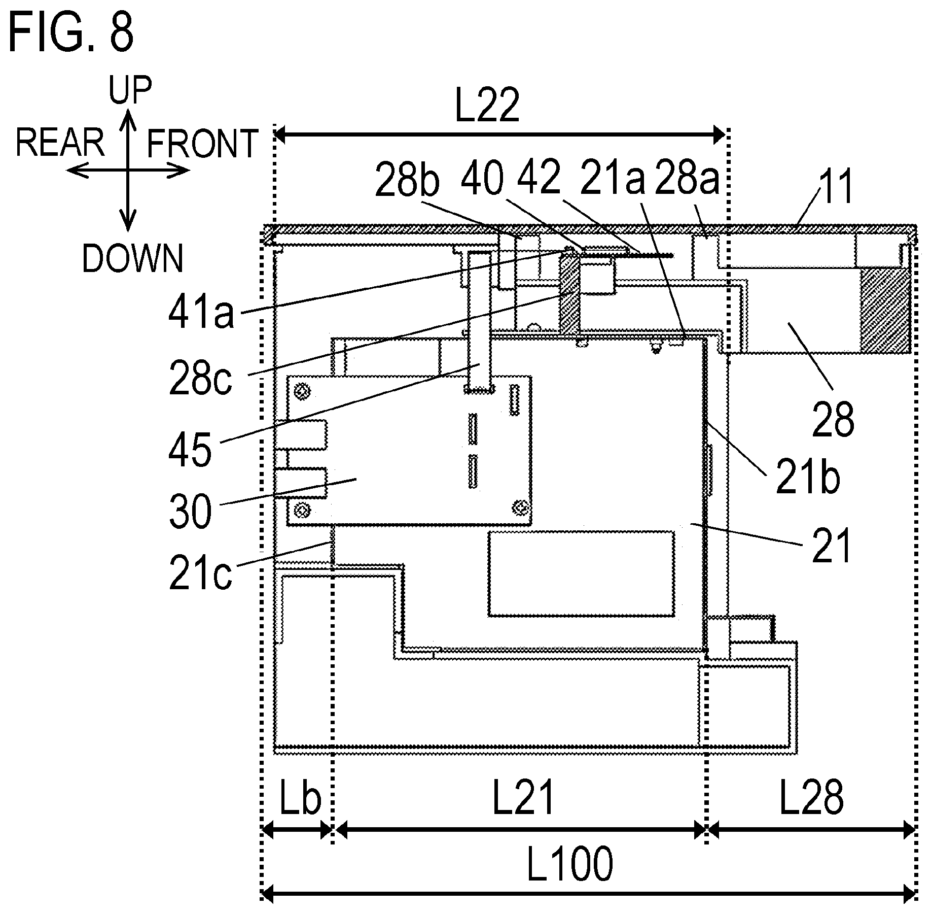 Patent US11841670 Figure 8 – Image forming apparatus