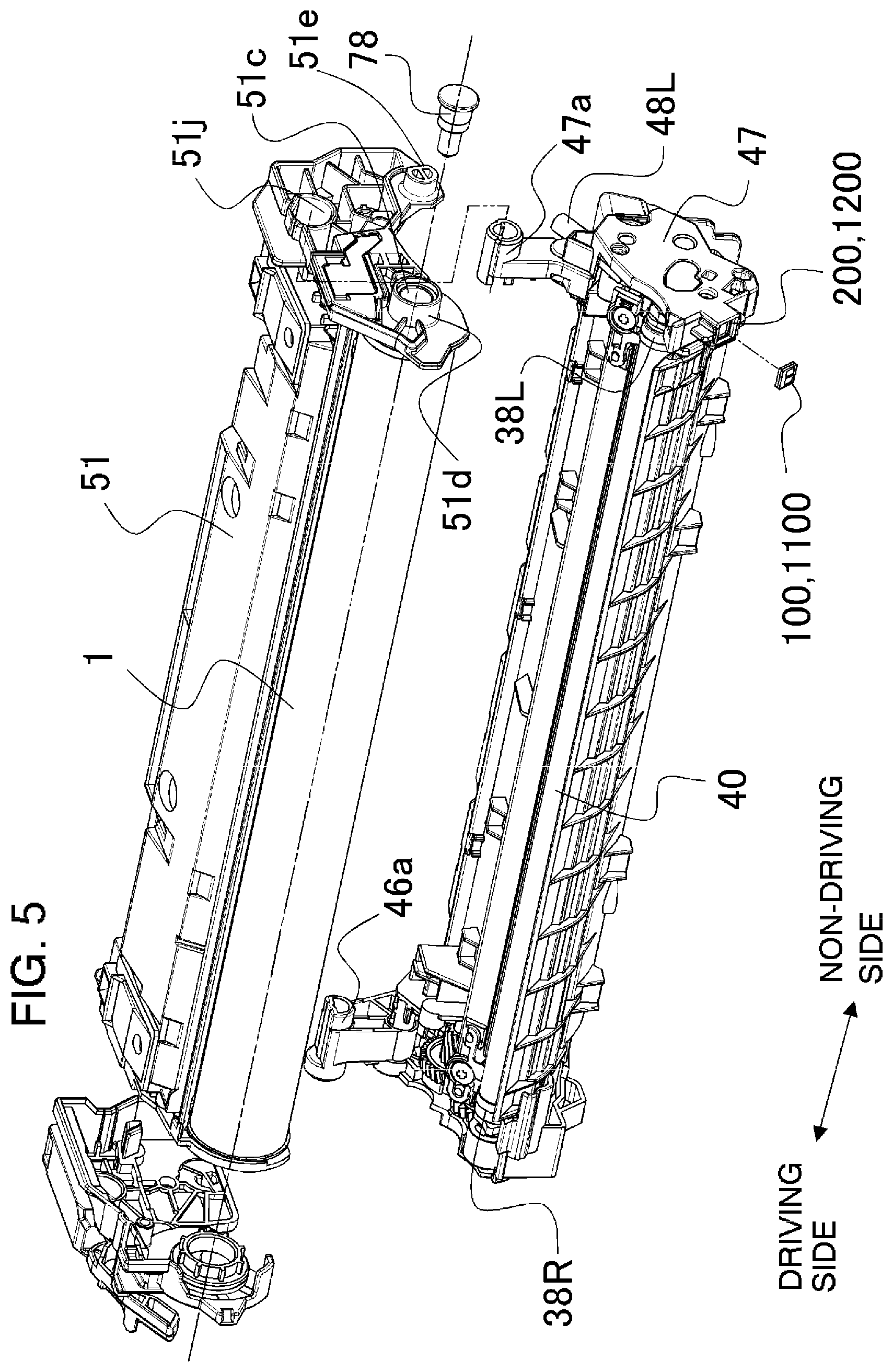Patent US11841675 Figure 5 – Cartridge including a memory mounting portion and image forming apparatus including the cartridge