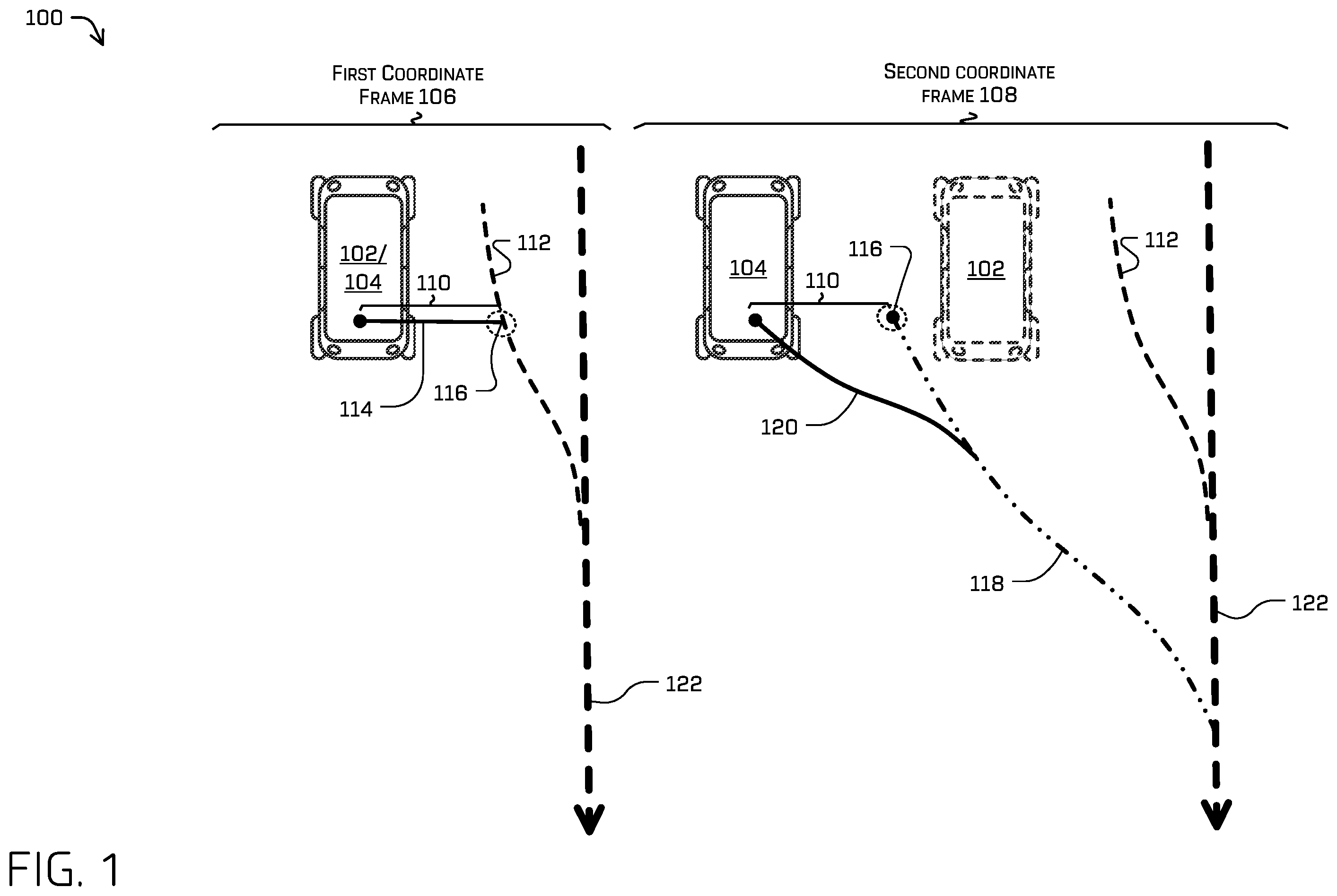 Patent US11841708 — System and method for adjusting a planned trajectory of an autonomous vehicle — Figure 1
