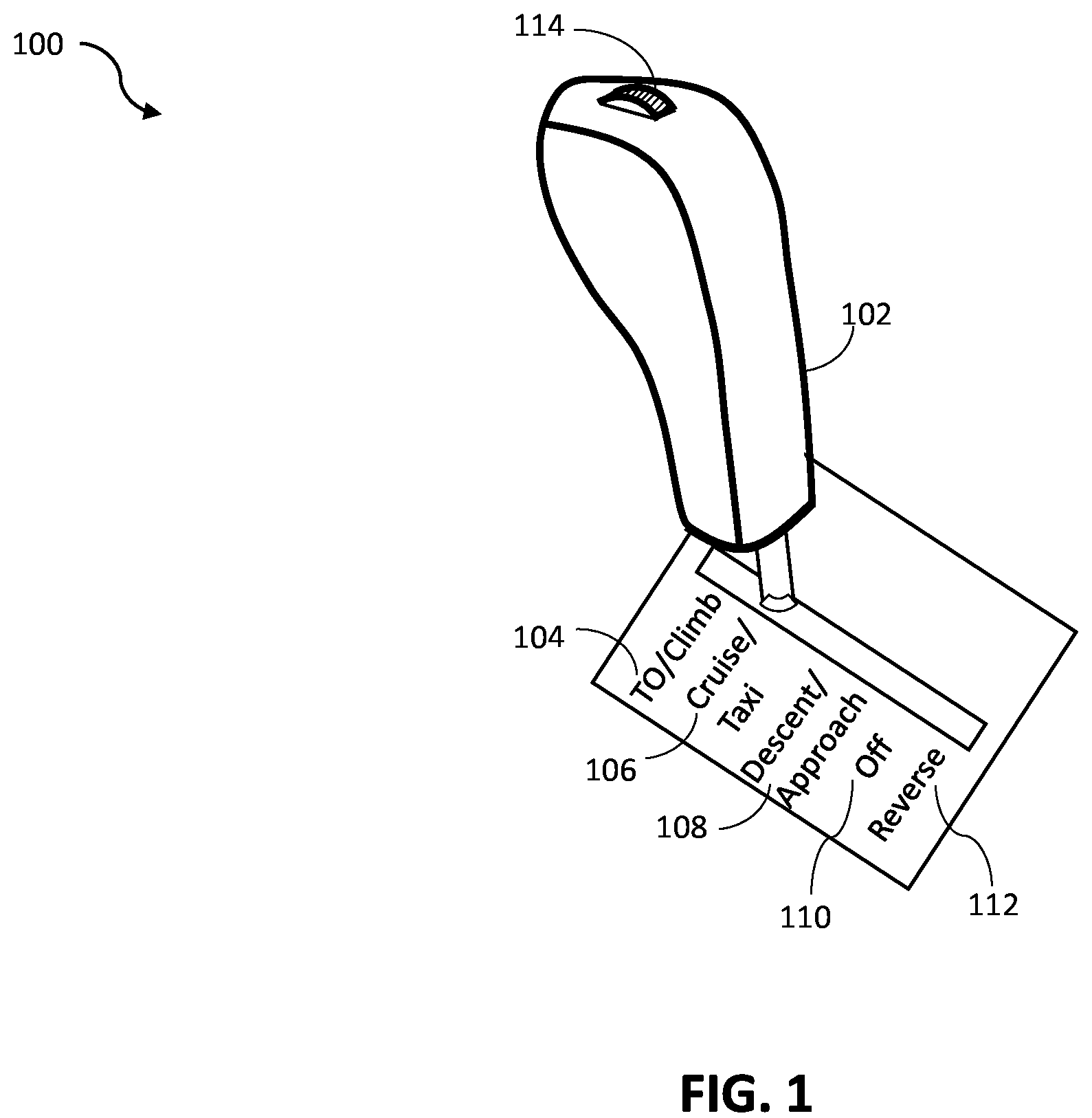 Patent US11841712 — System and method for controlling flight path of a blown lift aircraft — Figure 1