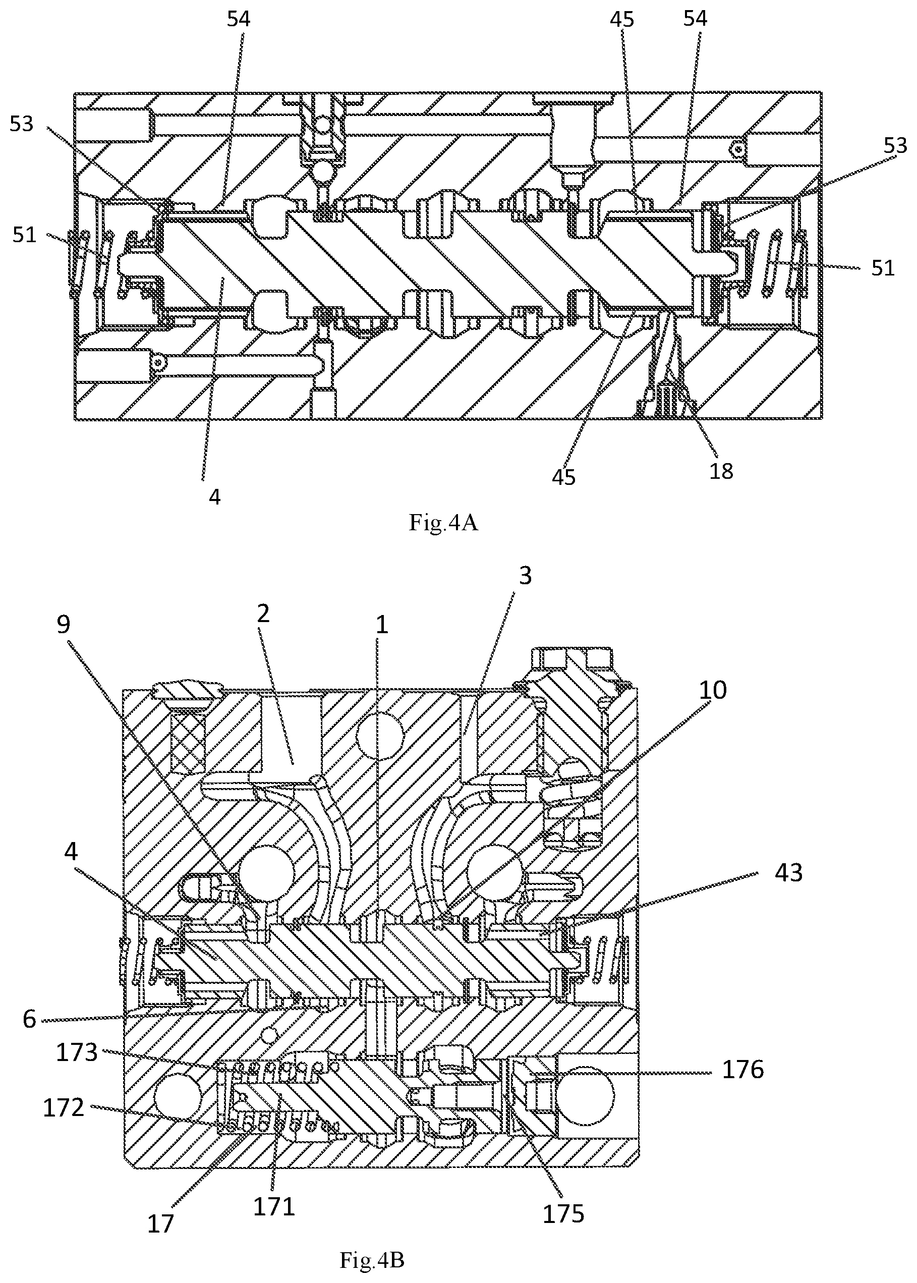 Patent US11841716 Figure 4 – Load-sensing multi-way valve work section