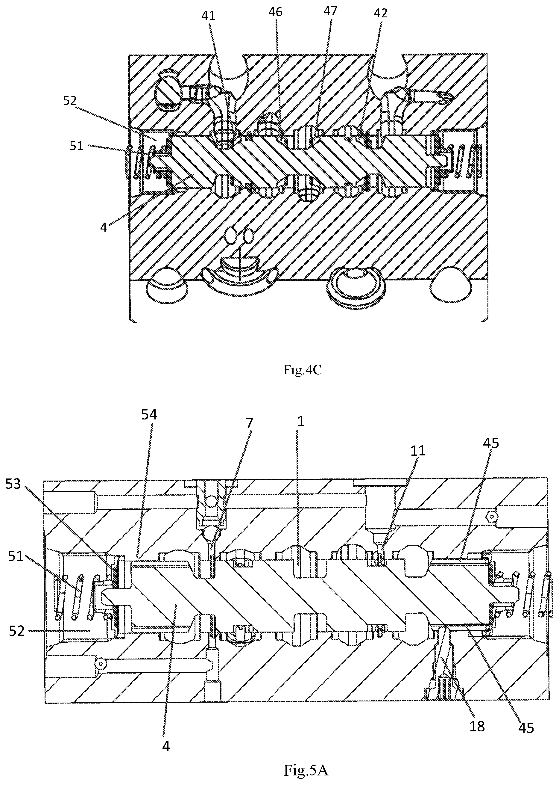 Patent US11841716 Figure 5 – Load-sensing multi-way valve work section