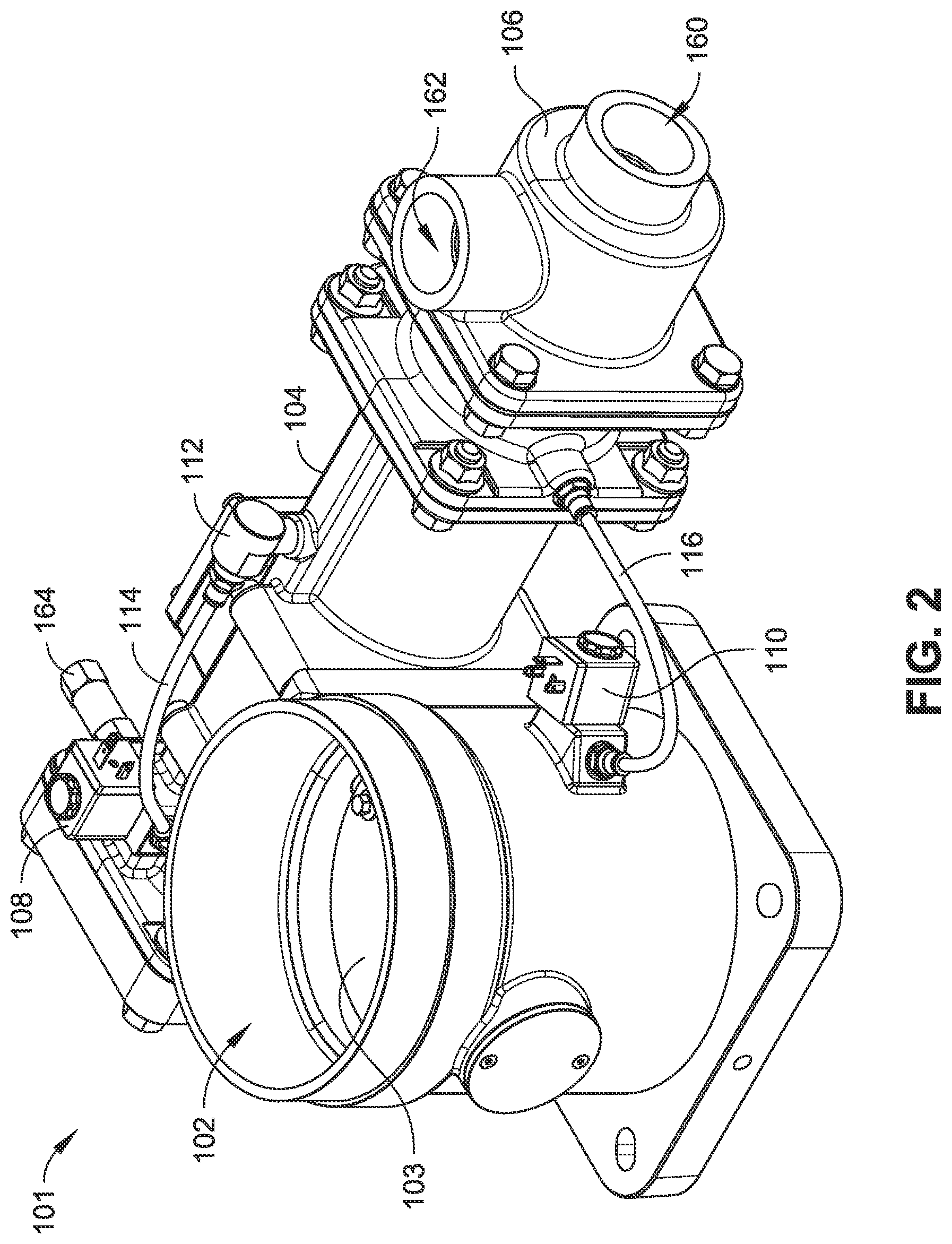 Patent US11841718 Figure 2 – Pneumatic inlet/blowdown valve assembly