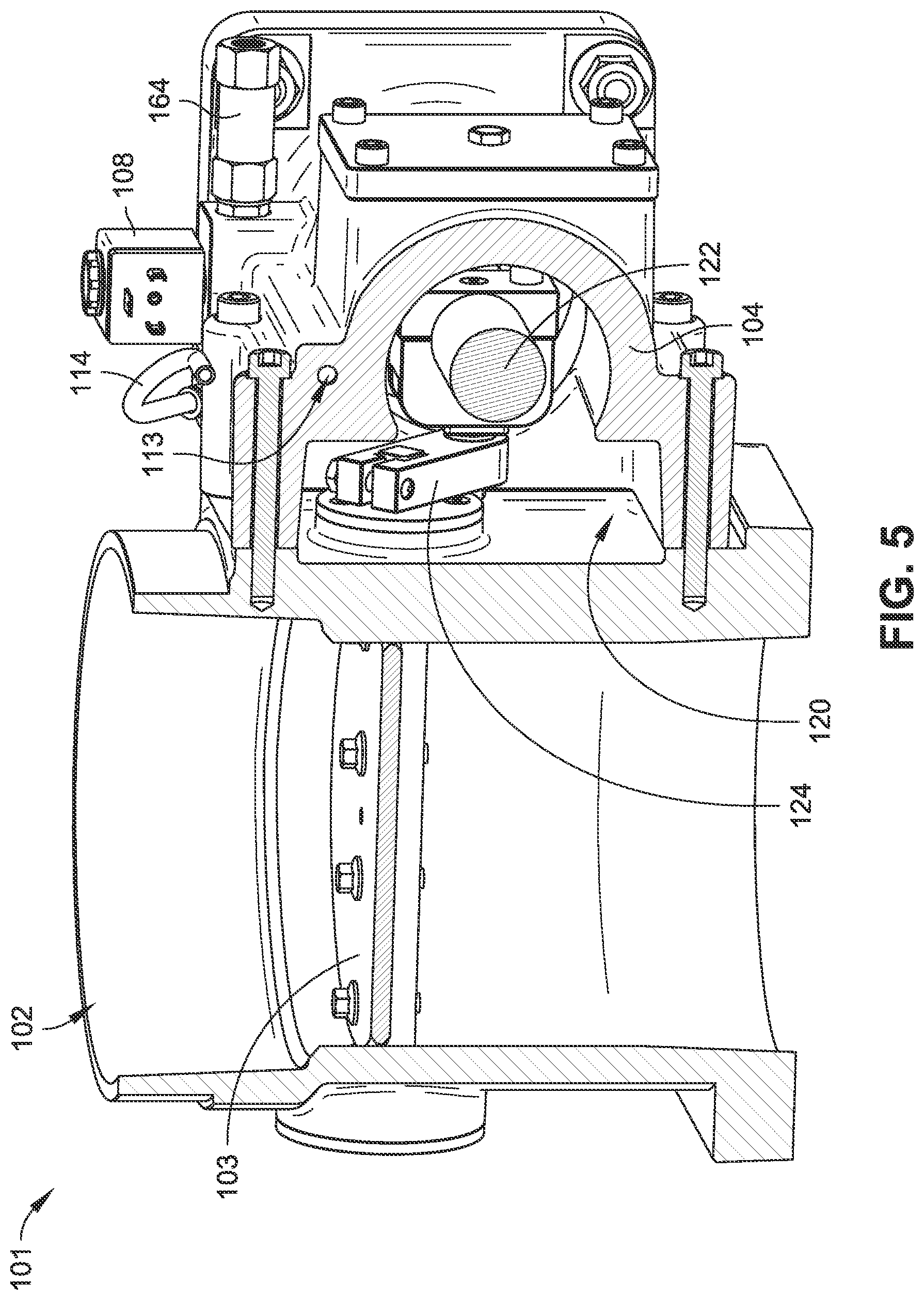 Patent US11841718 Figure 5 – Pneumatic inlet/blowdown valve assembly