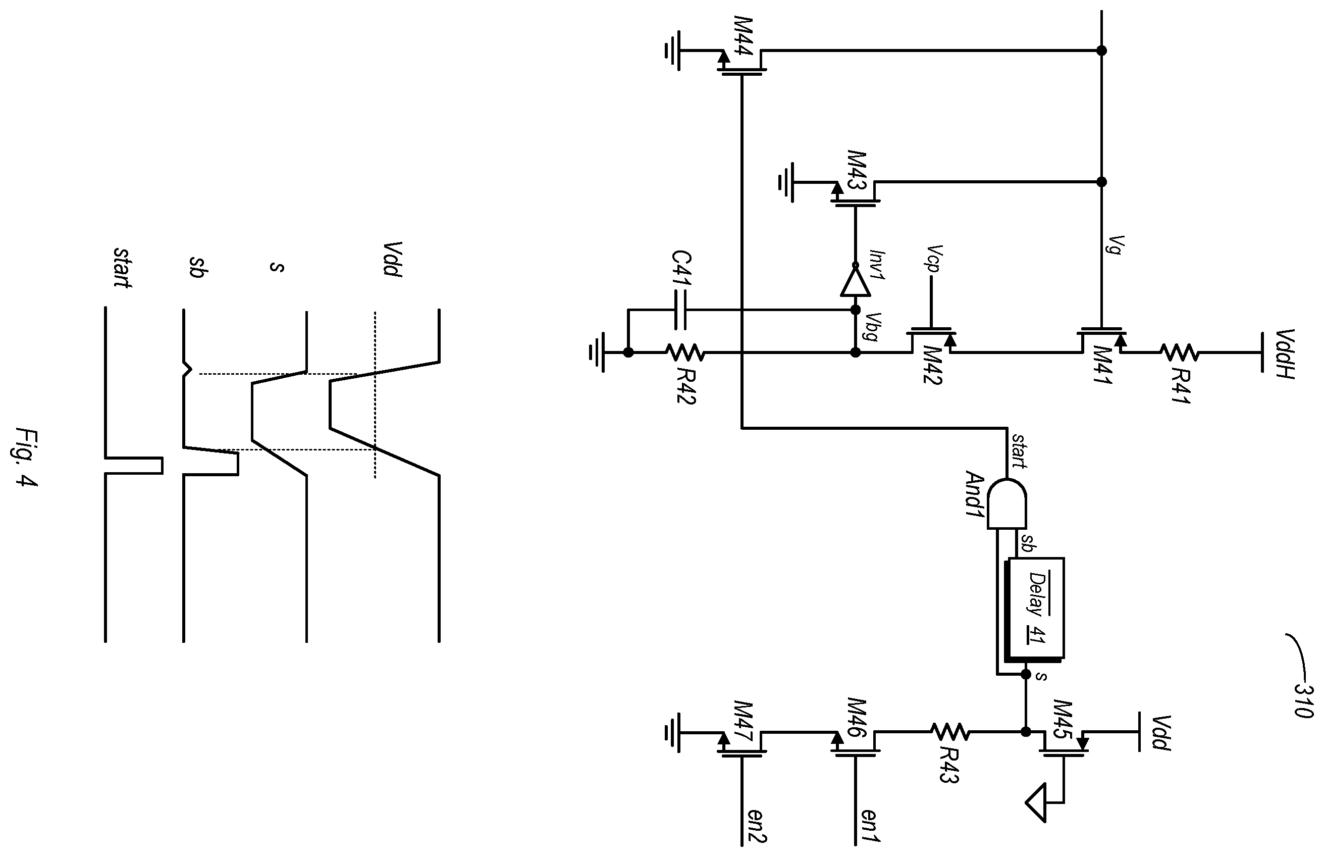 Patent US11841726 Figure 4 – Low voltage high precision power detect circuit with enhanced power supply rejection ratio