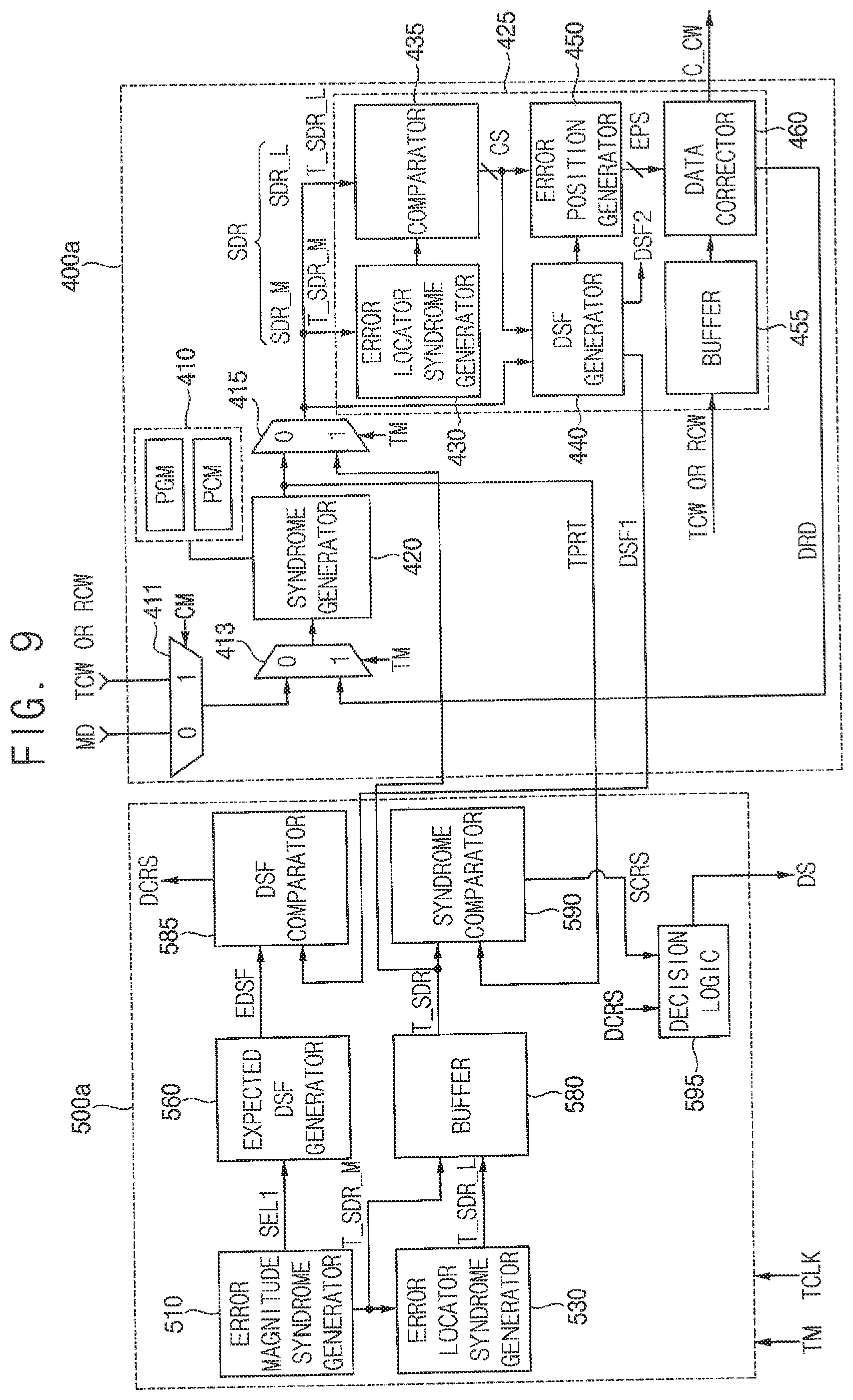 Patent US11841763 Figure 8 – Semiconductor memory devices with ECC engine defect determination based on test syndrome, test parity, expected decoding status and received decoding status