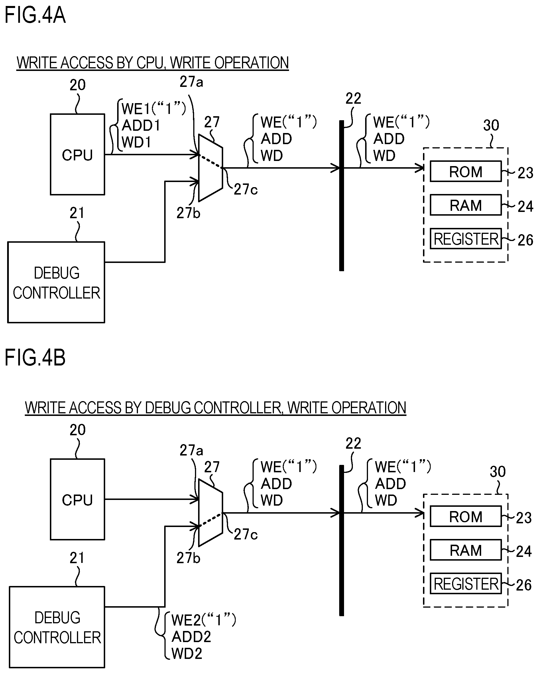 Patent US11841782 Figure 4 – Semiconductor device and debugging system