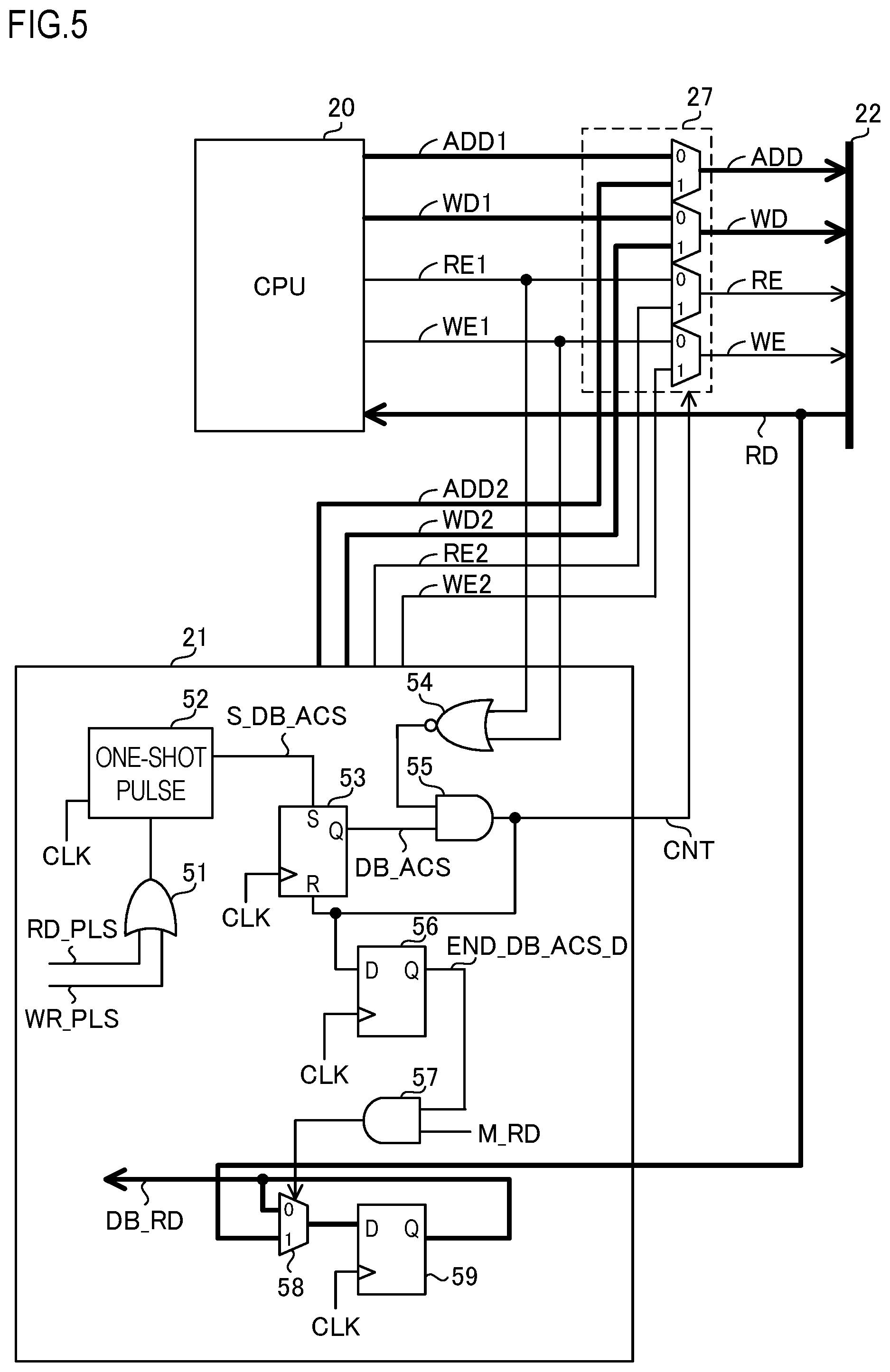 Patent US11841782 Figure 5 – Semiconductor device and debugging system