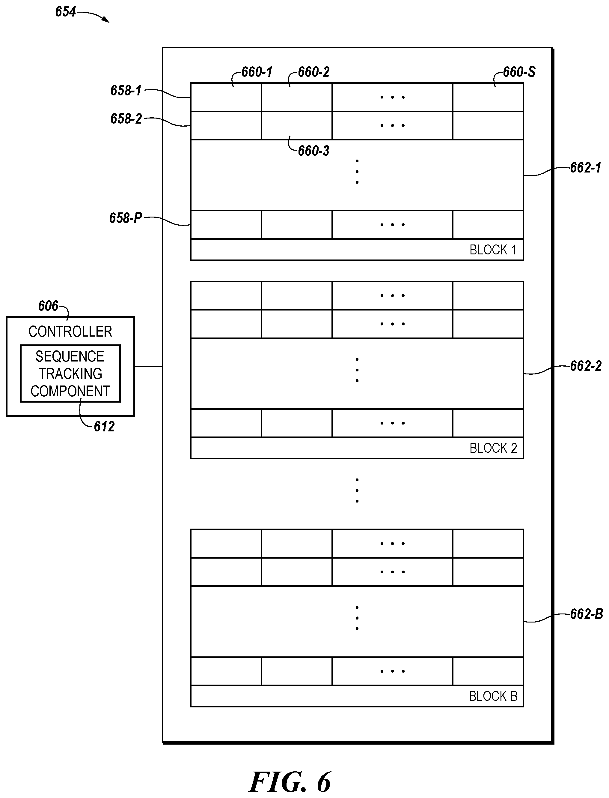 Patent US11841794 Figure 7 – Memory sub-system write sequence track