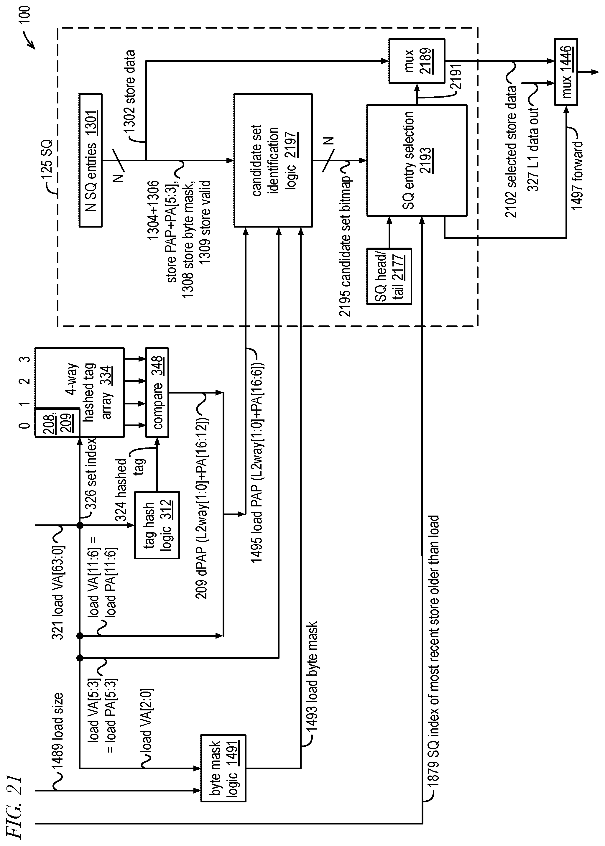 Patent US11841802 Figure 13 – Microprocessor that prevents same address load-load ordering violations