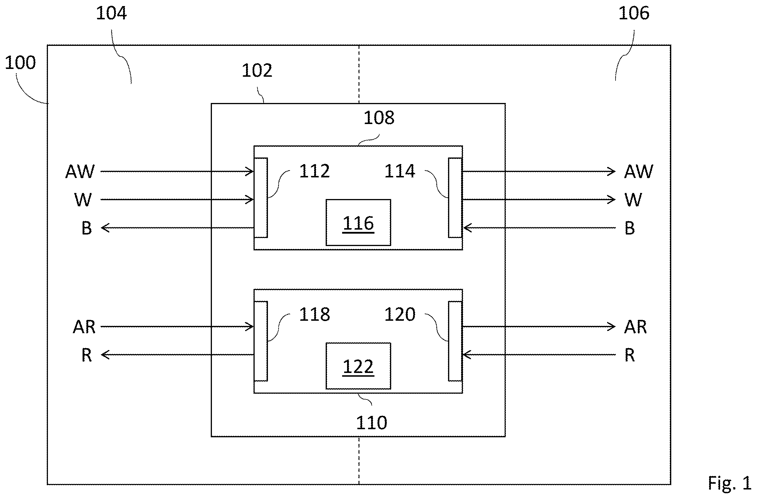 Patent US11841812 Figure 1 – Data bus bridge