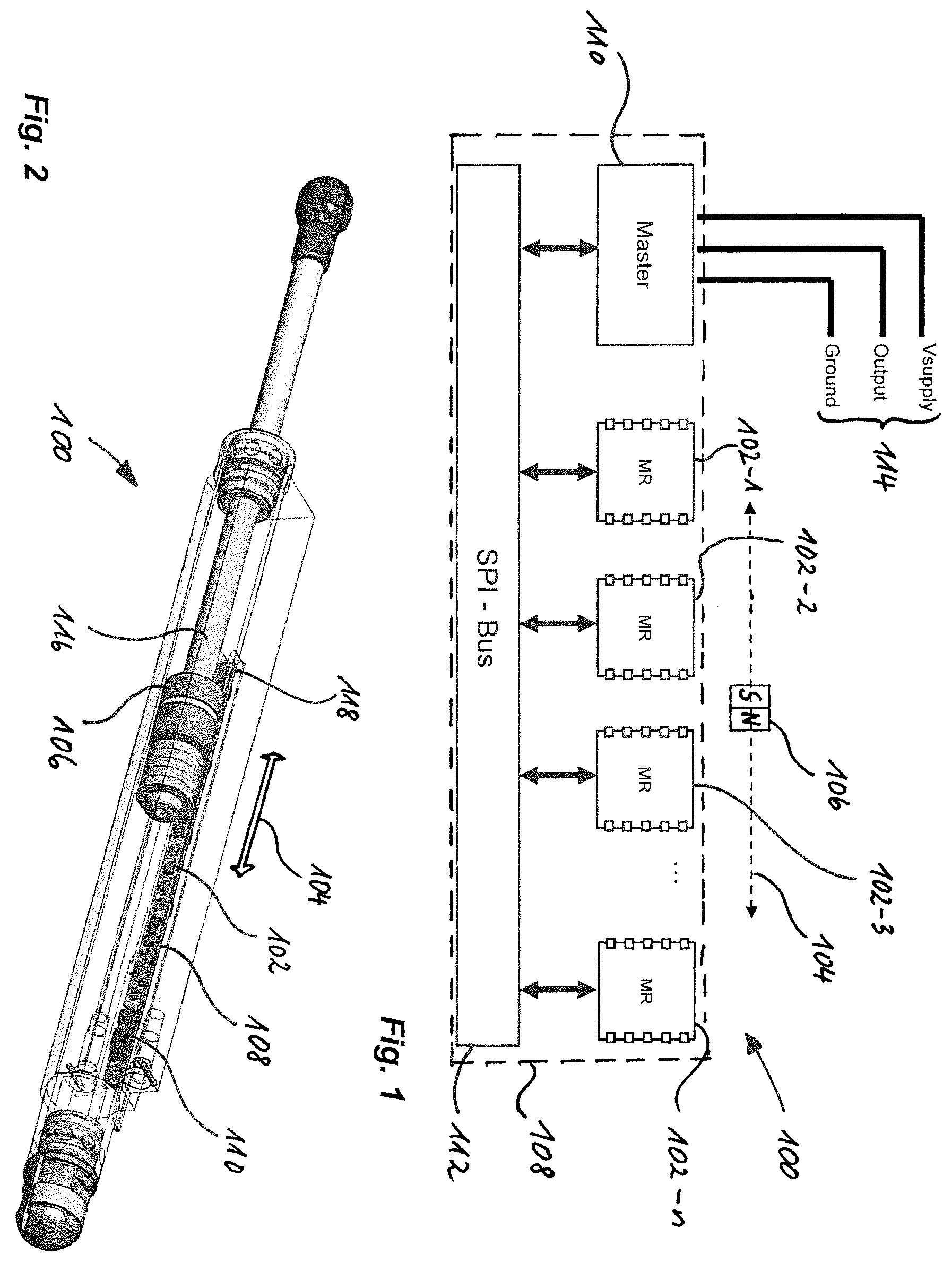 Patent US11841818 Figure 1 – Bus-compatible sensor element and communication system