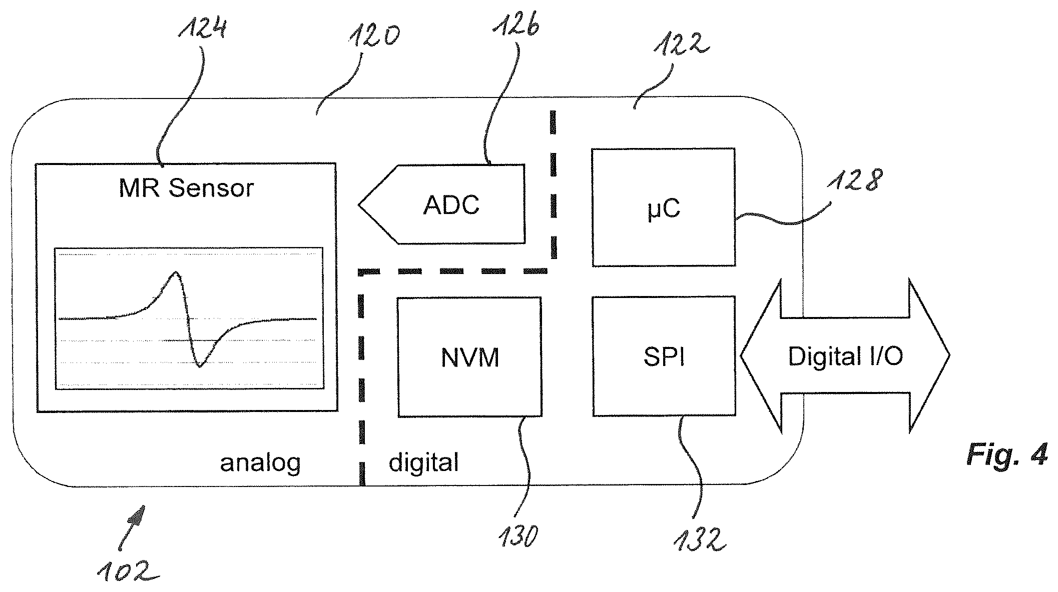 Patent US11841818 Figure 3 – Bus-compatible sensor element and communication system