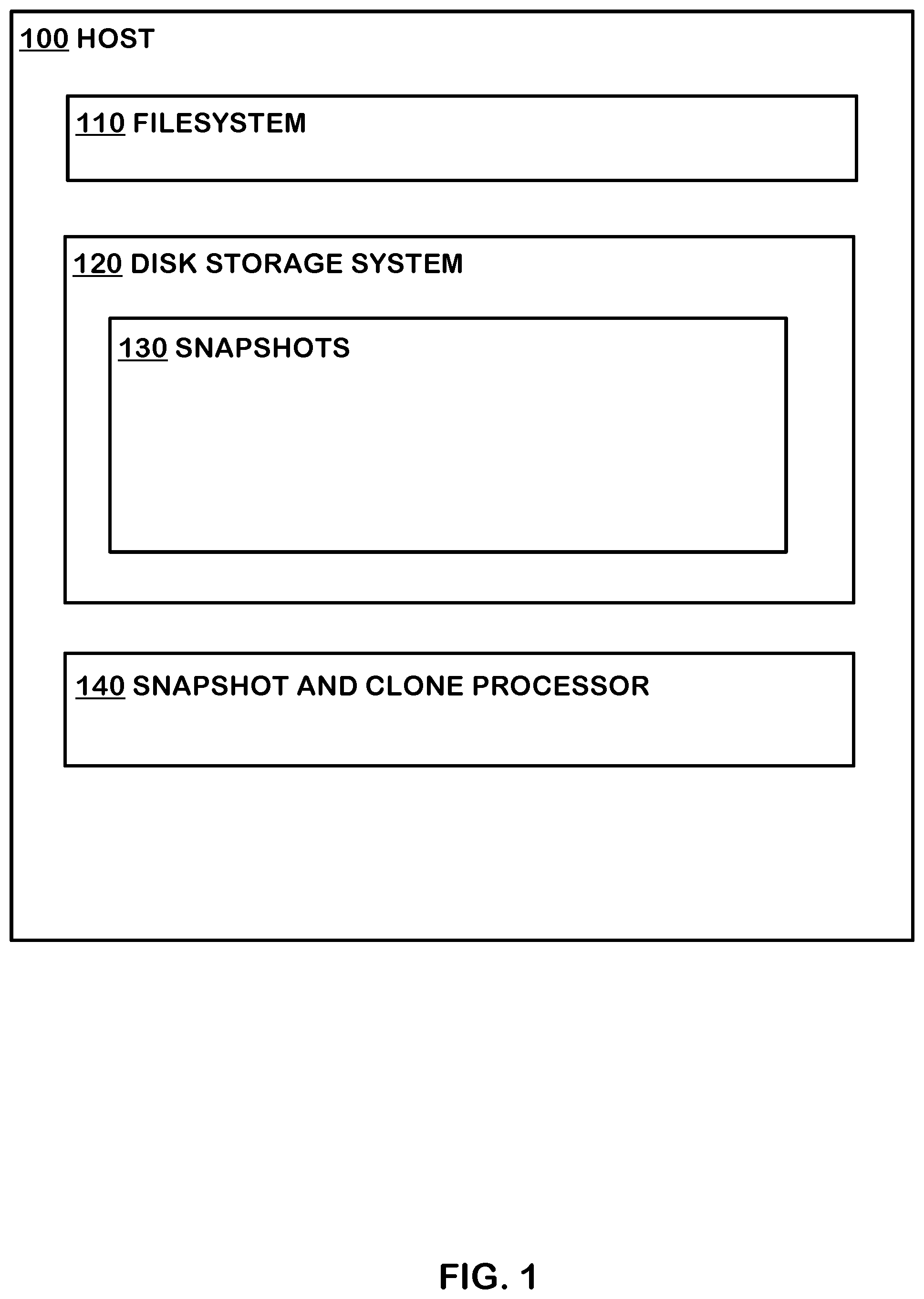 Patent US11841826 Figure 1 – Embedded reference counts for file clones