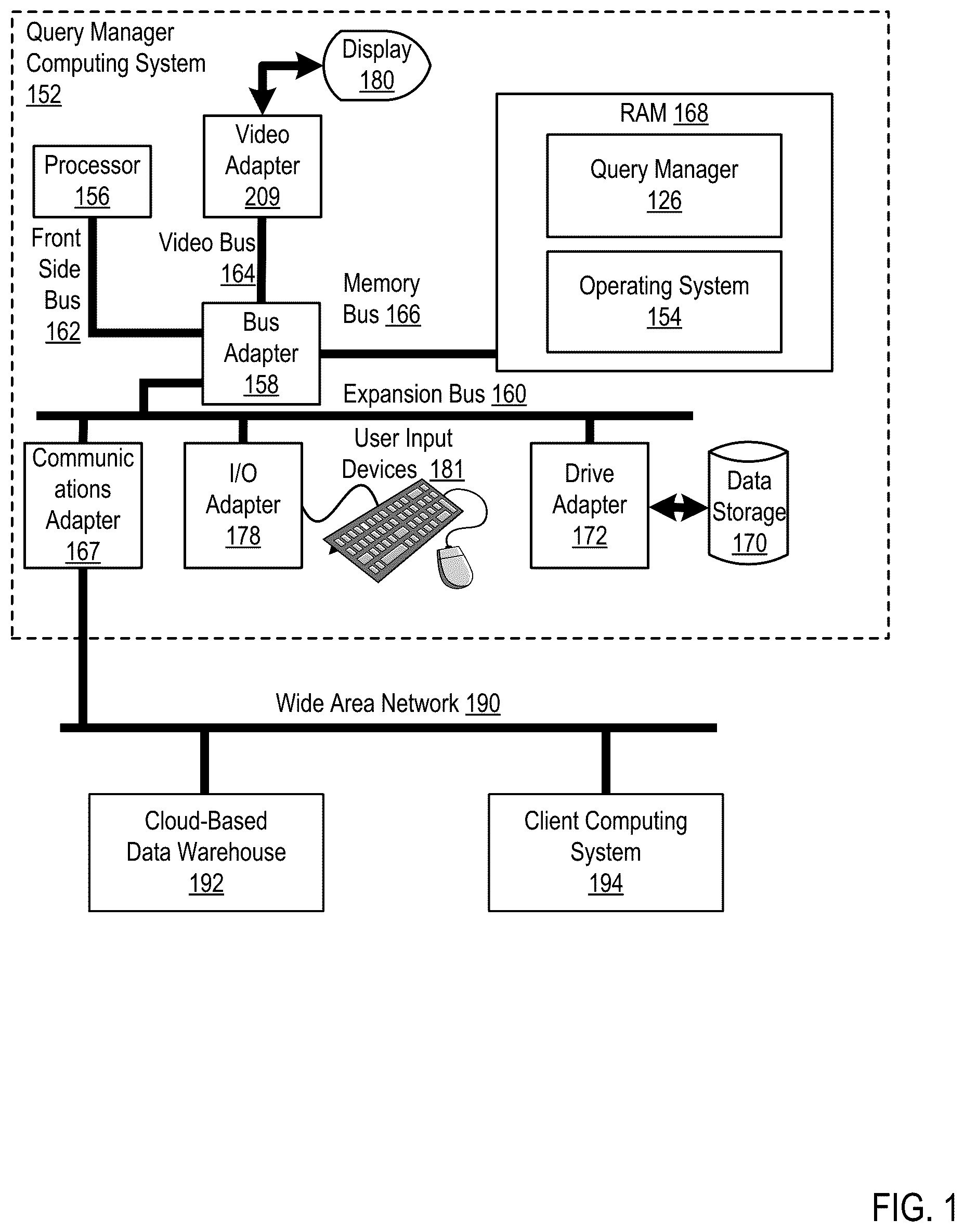 Patent US11841858 Figure 1 – Enabling editable tables on a cloud-based data warehouse