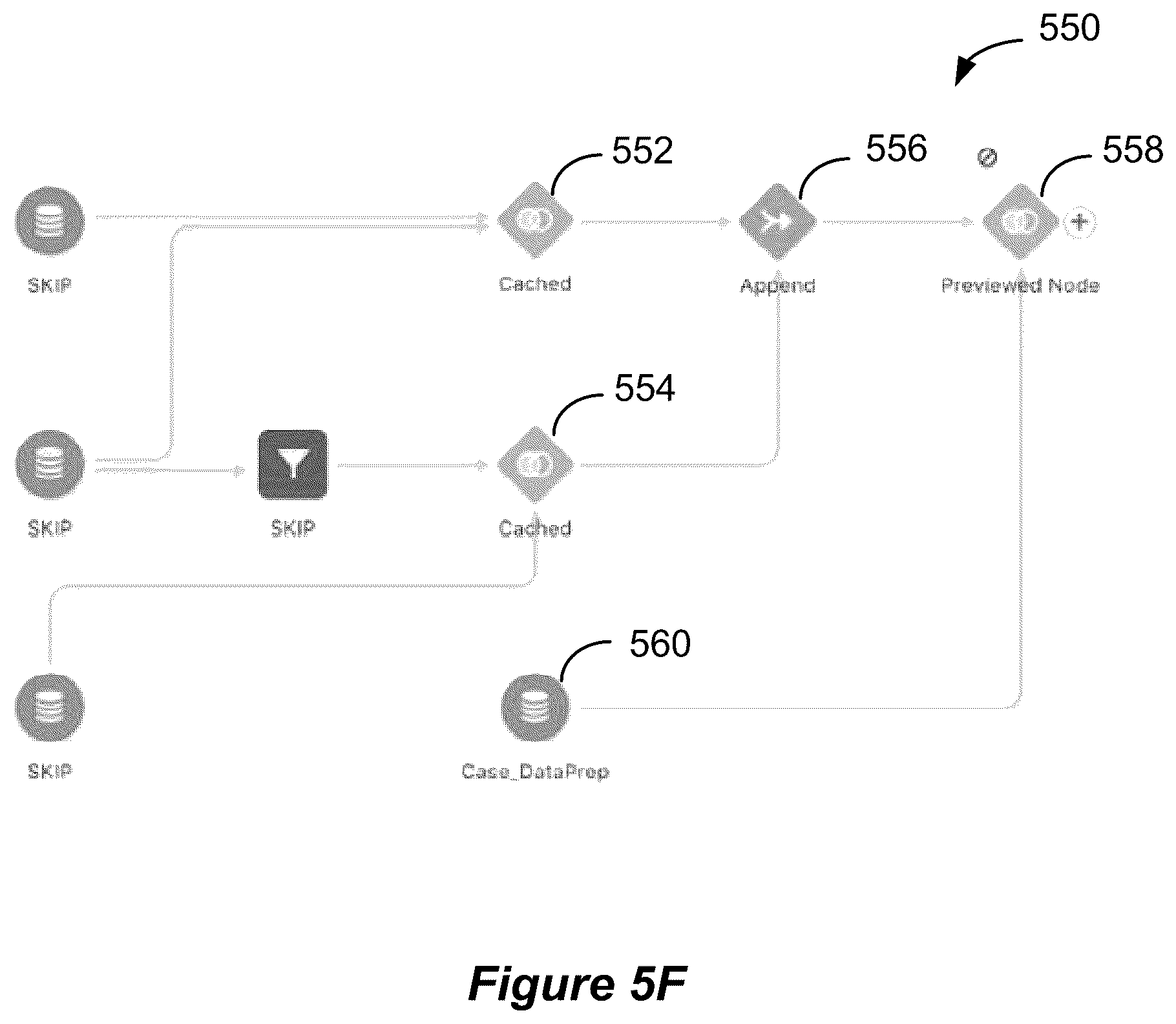 Patent US11841872 Figure 13 – Interactively building previews of extract, transform, load (ETL) graphs using cached previews of subgraphs