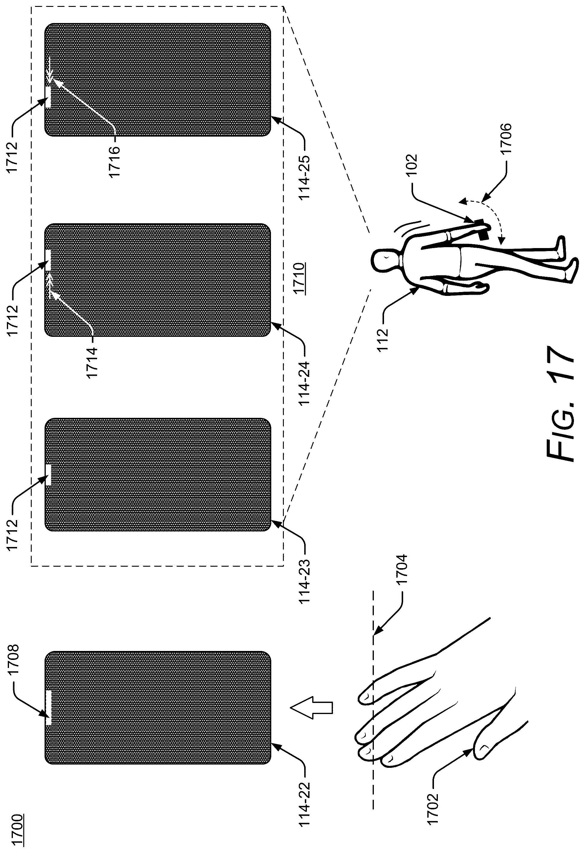 Patent US11841933 Figure 17 – Radar-based authentication status feedback