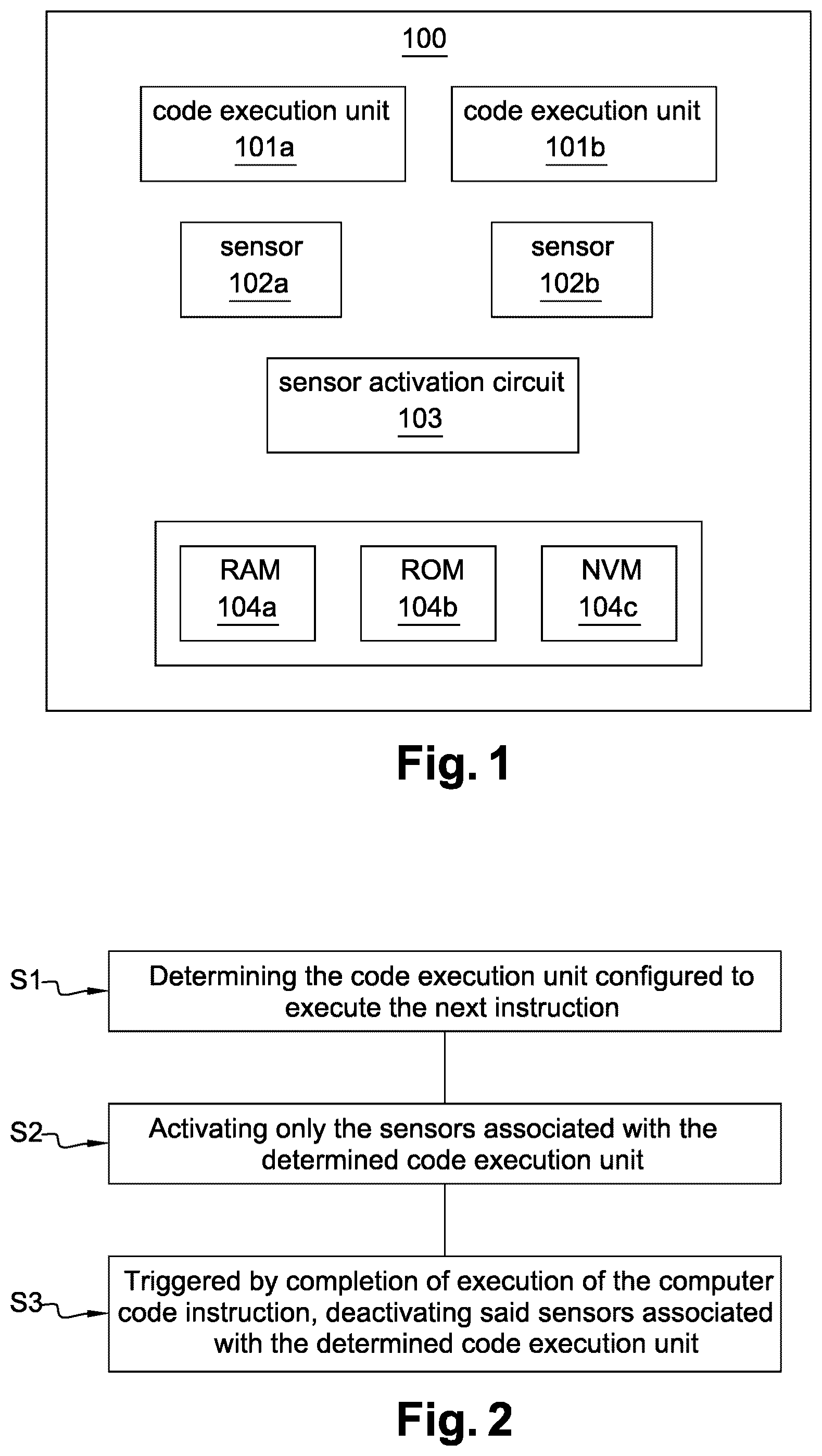 Patent US11841938 Figure 1 – Method for activating sensors in a multi-unit device