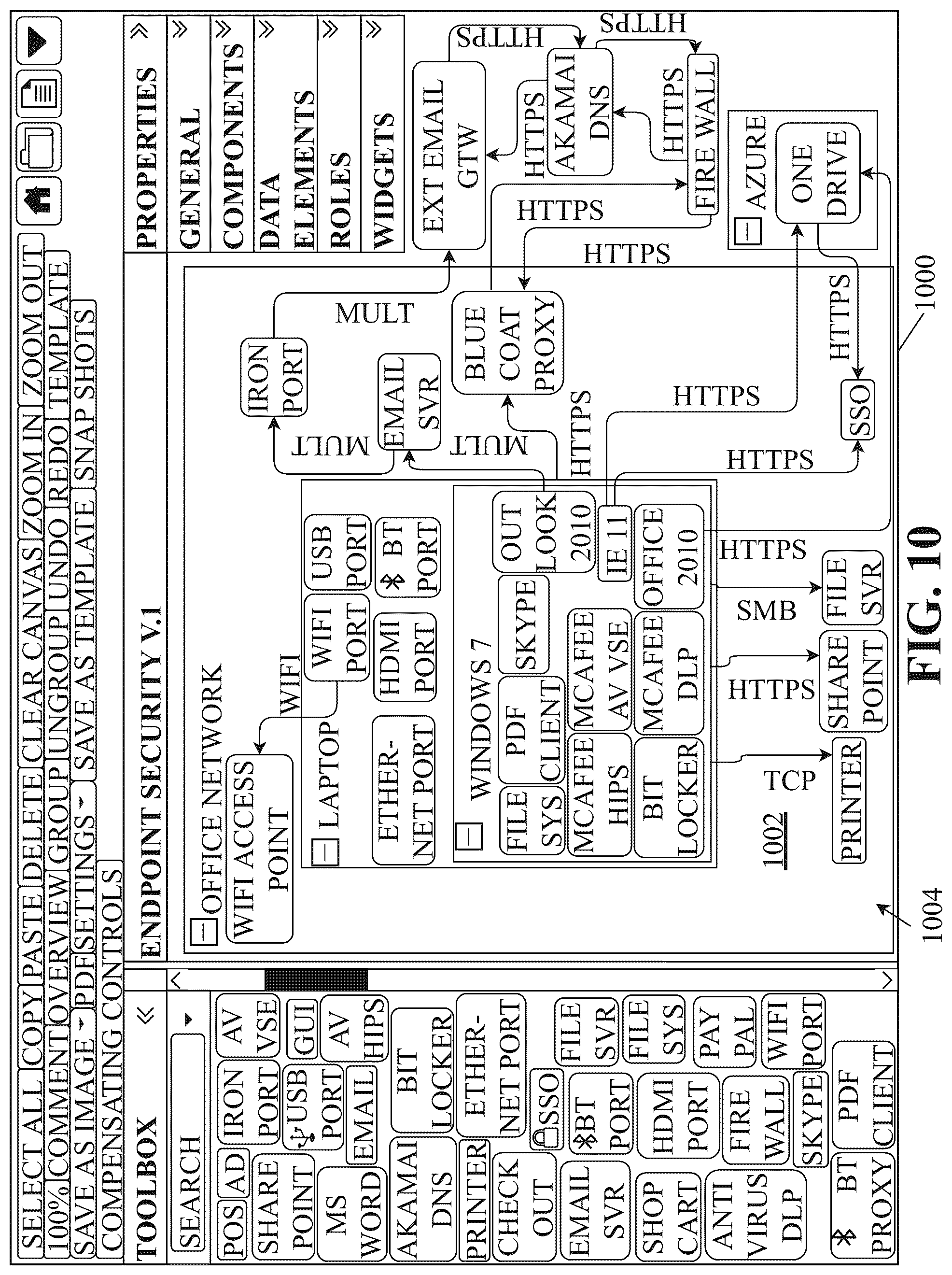 Patent US11841954 Figure 10 – Systems and methods for automated threat modeling when deploying infrastructure as a code
