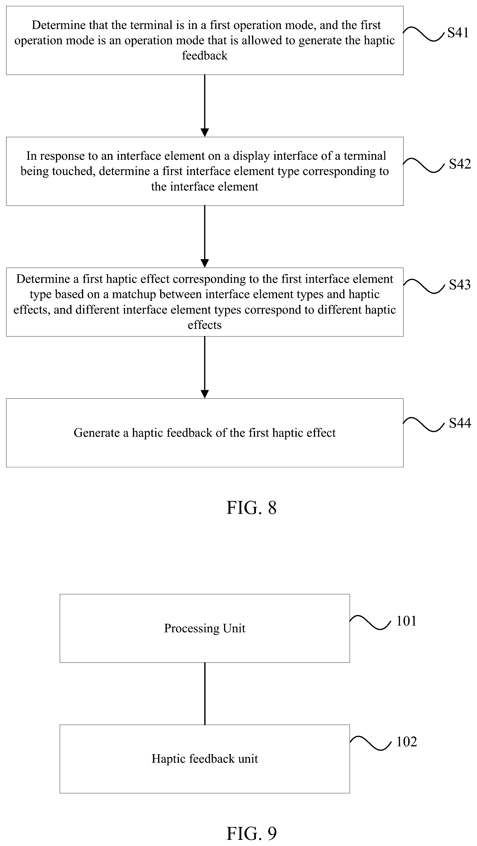 Patent US11841989 Figure 7 – Method, device, and storage medium for generating a haptic feedback