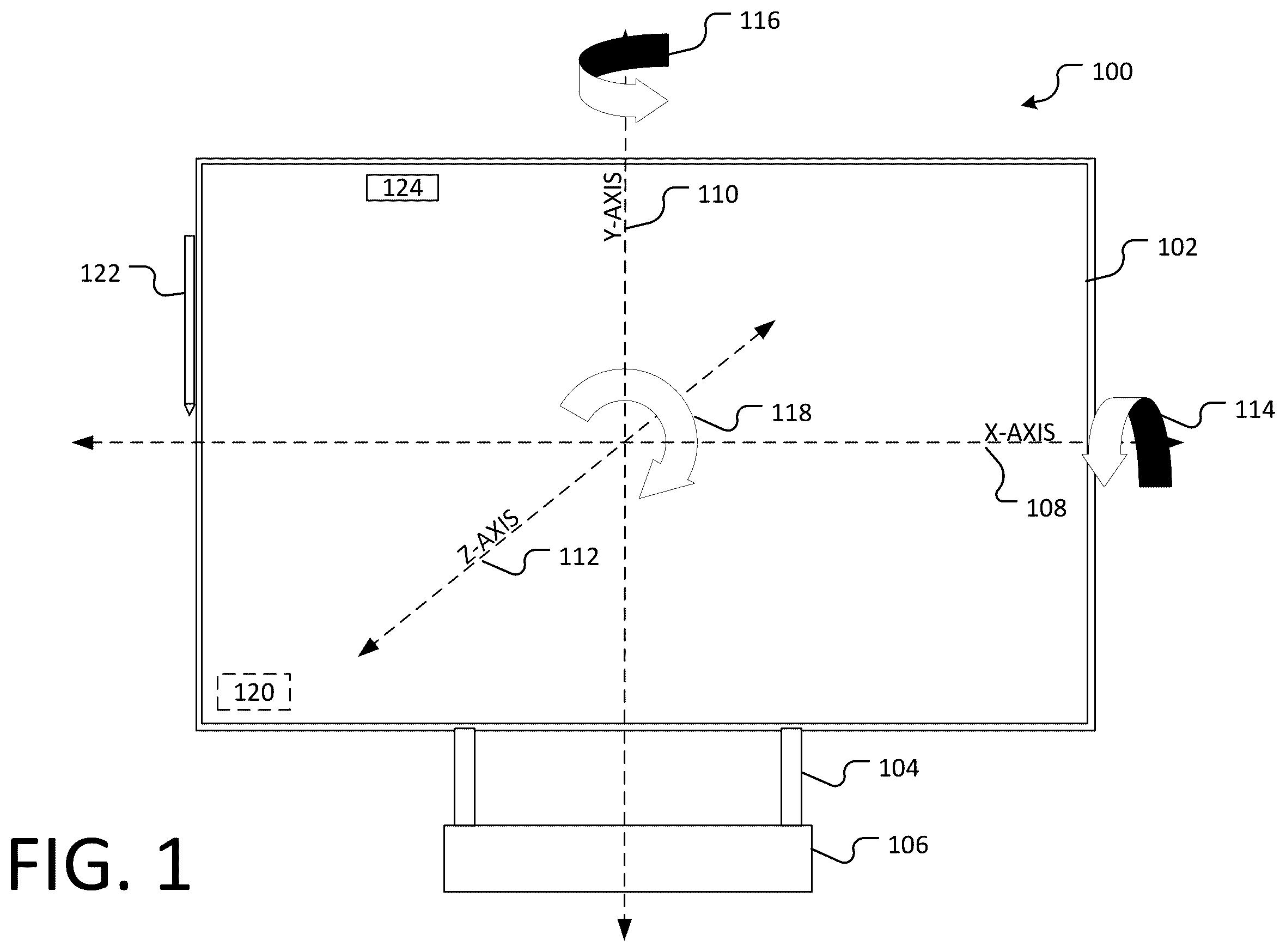 Patent US11841998 Figure 1 – Tilt-responsive techniques for digital drawing boards