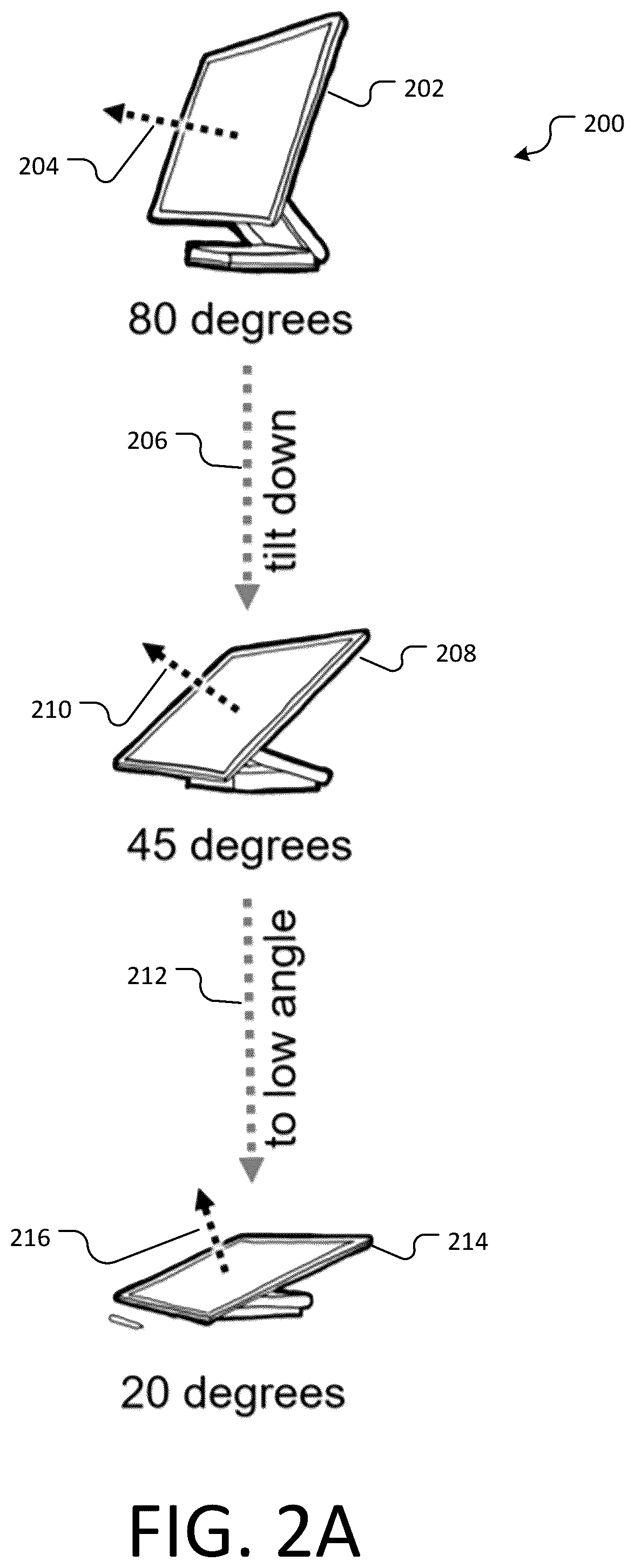 Patent US11841998 Figure 2 – Tilt-responsive techniques for digital drawing boards