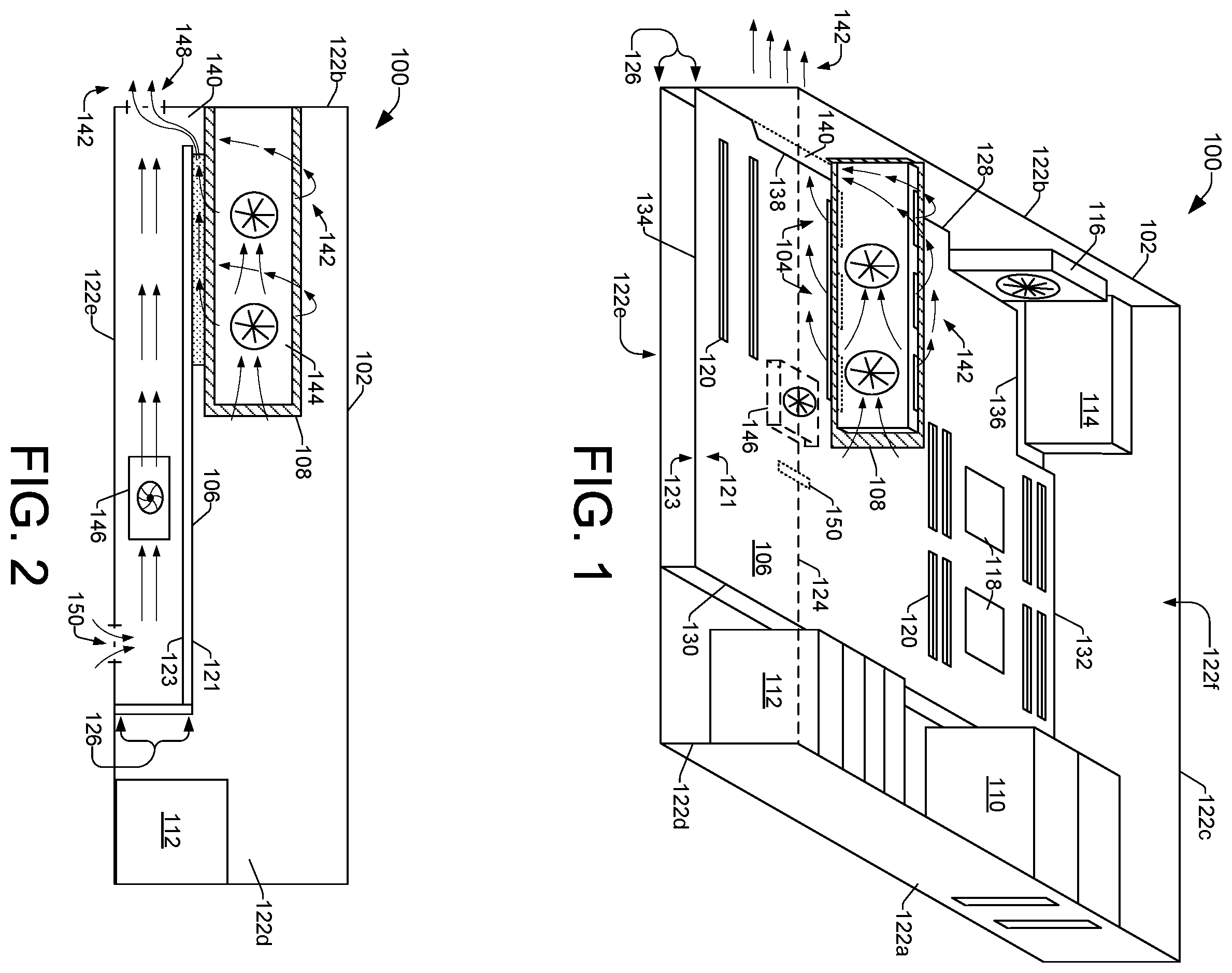 Patent US11847002 Figure 1 – Expelling air from a computer enclosure