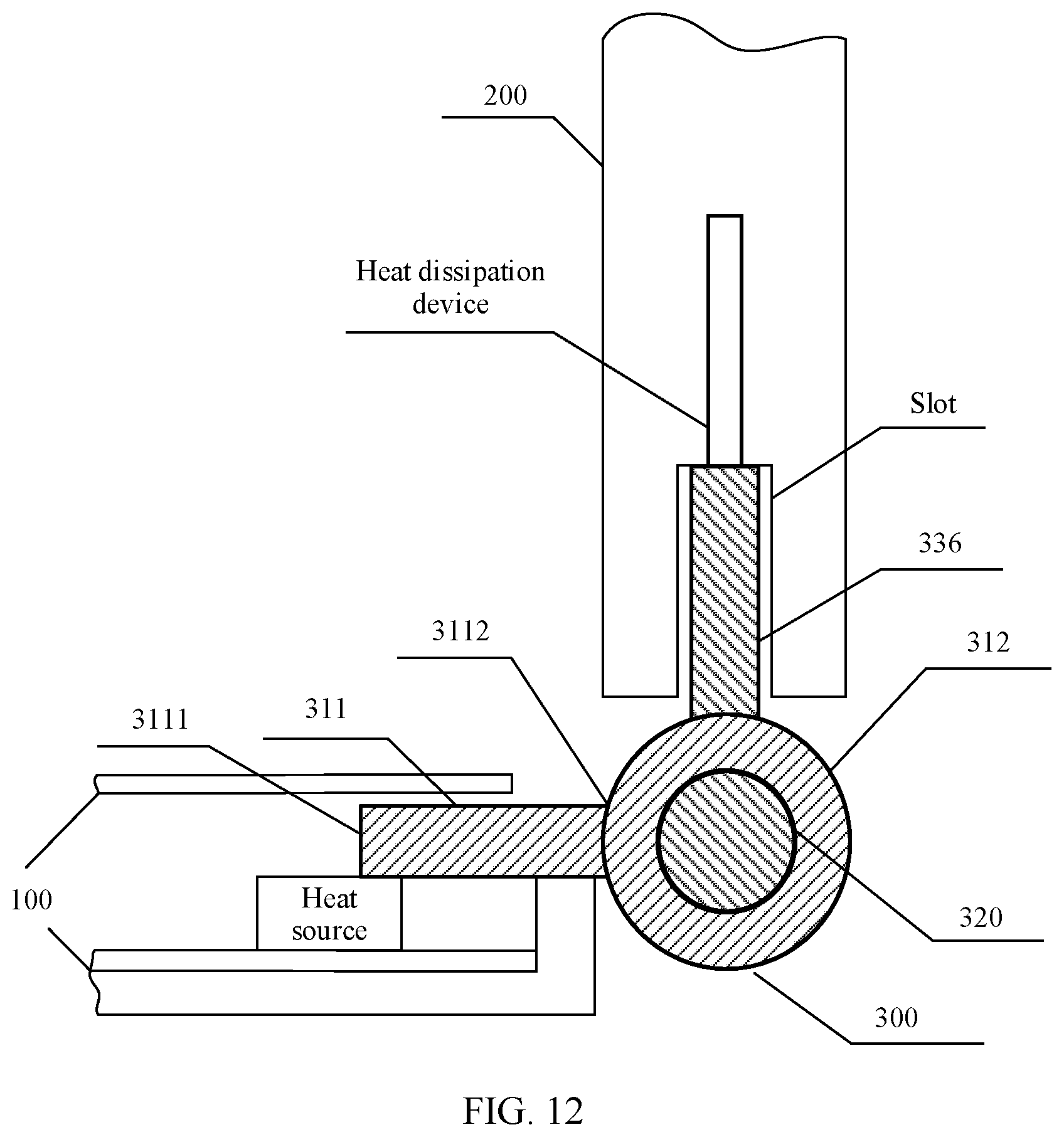 Patent US11847003 Figure 8 – Folding device and heat dissipation apparatus