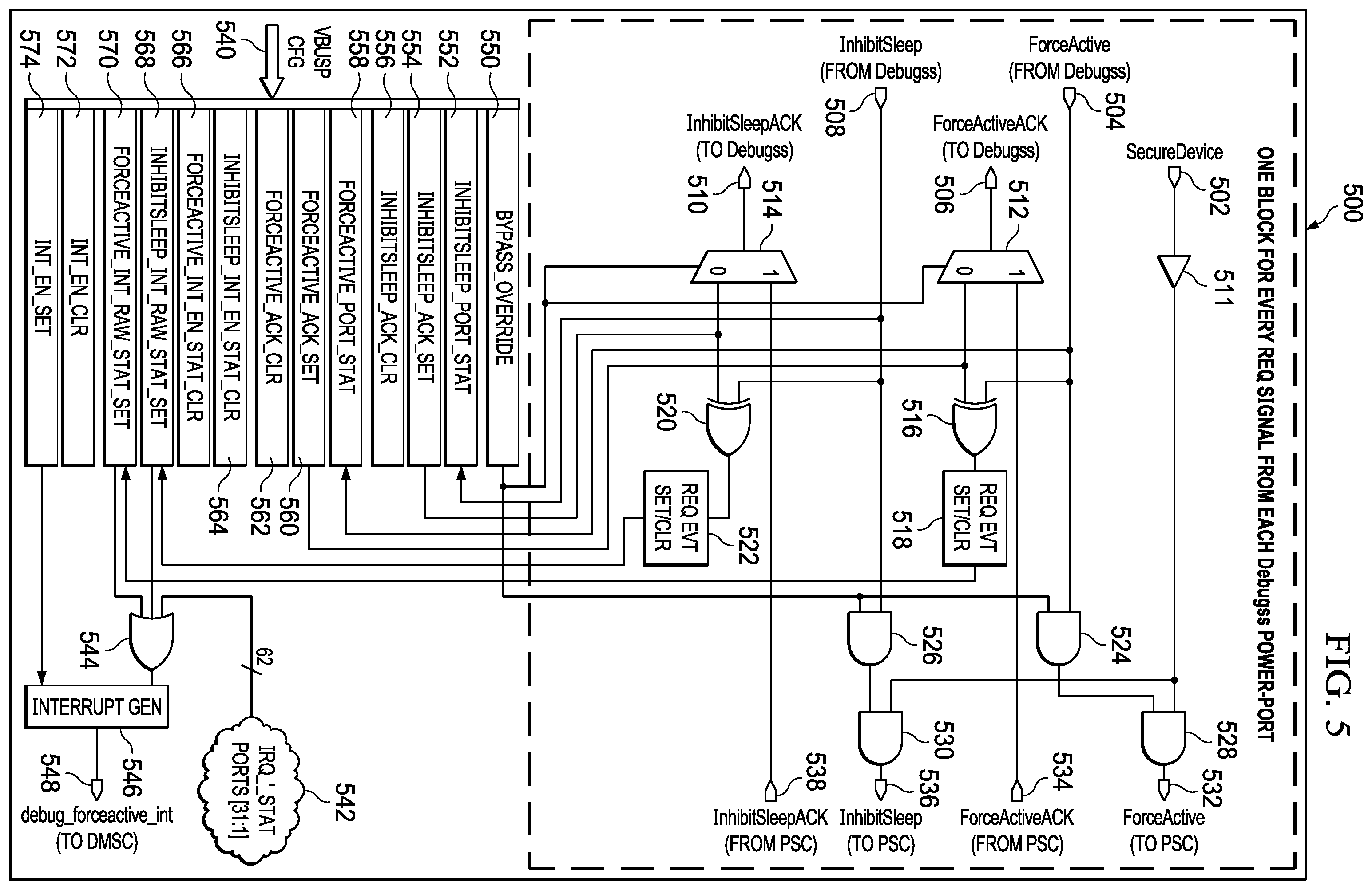 Patent US11847006 Figure 4 – Integrated circuit with debugger and arbitration interface