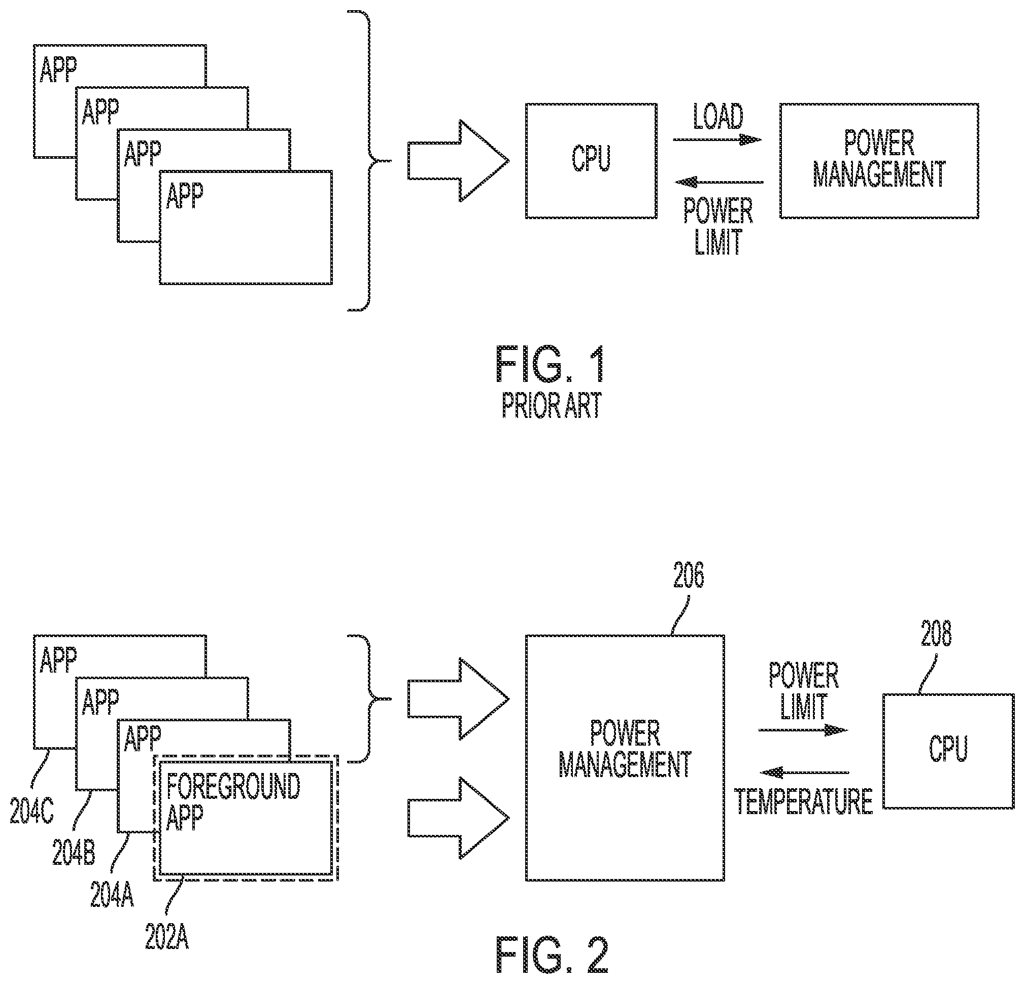 Patent US11847009 Figure 1 – Power control for improving foreground application performance in an information handling system