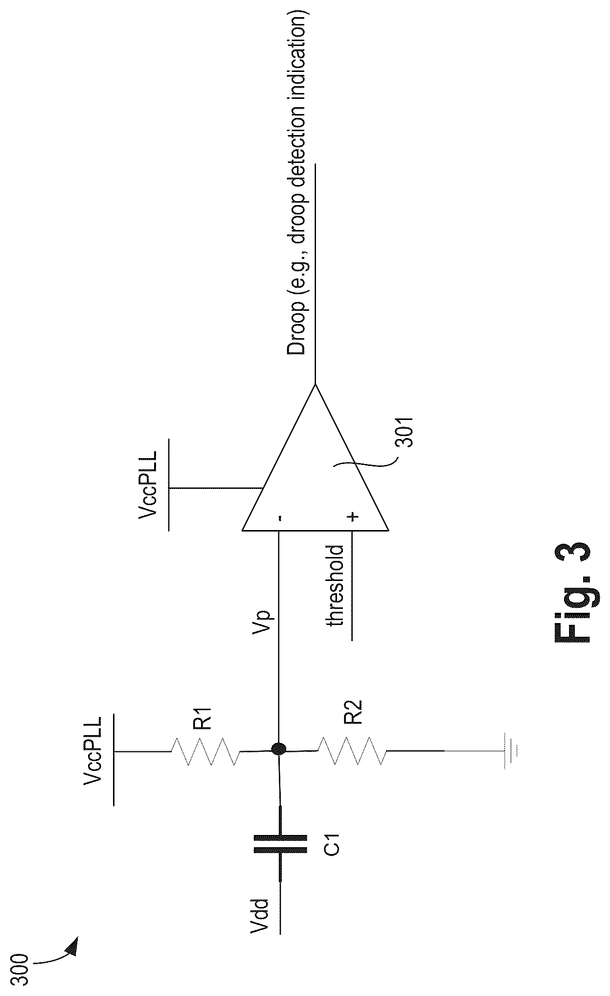 Patent US11847011 Figure 3 – Frequency overshoot and voltage droop mitigation apparatus and method