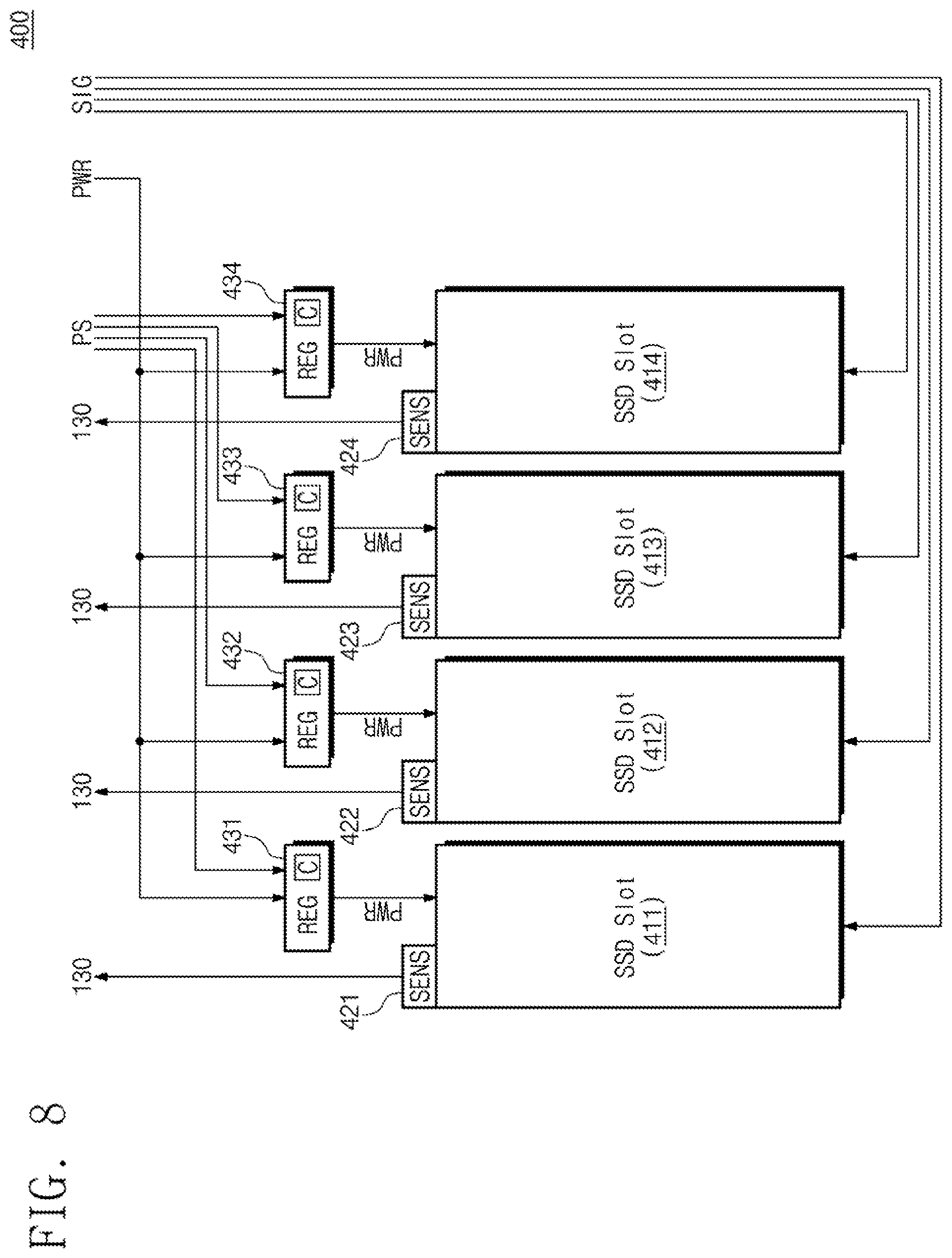 Patent US11847032 Figure 8 – Solid state drive, electronic device including solid state drive, and method of managing solid state drive