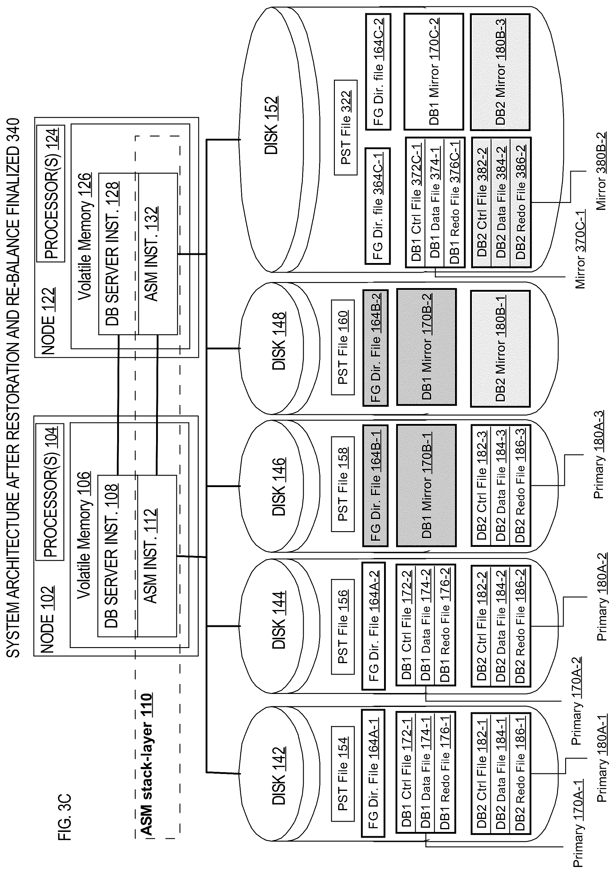 Patent US11847034 Figure 6 – Database-level automatic storage management