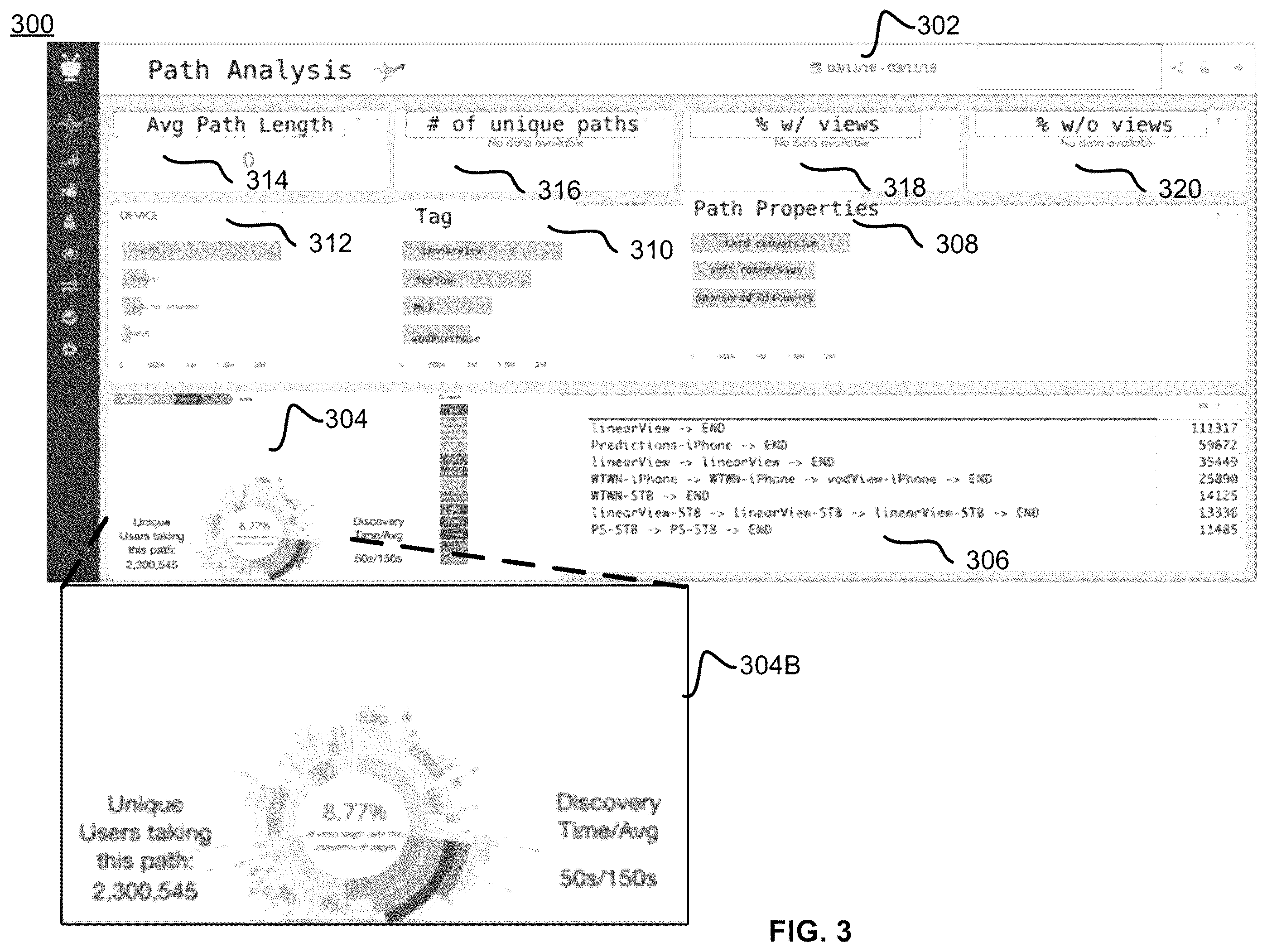 Patent US11847039 Figure 3 – Systems and methods for detecting, analyzing, and evaluating interaction paths