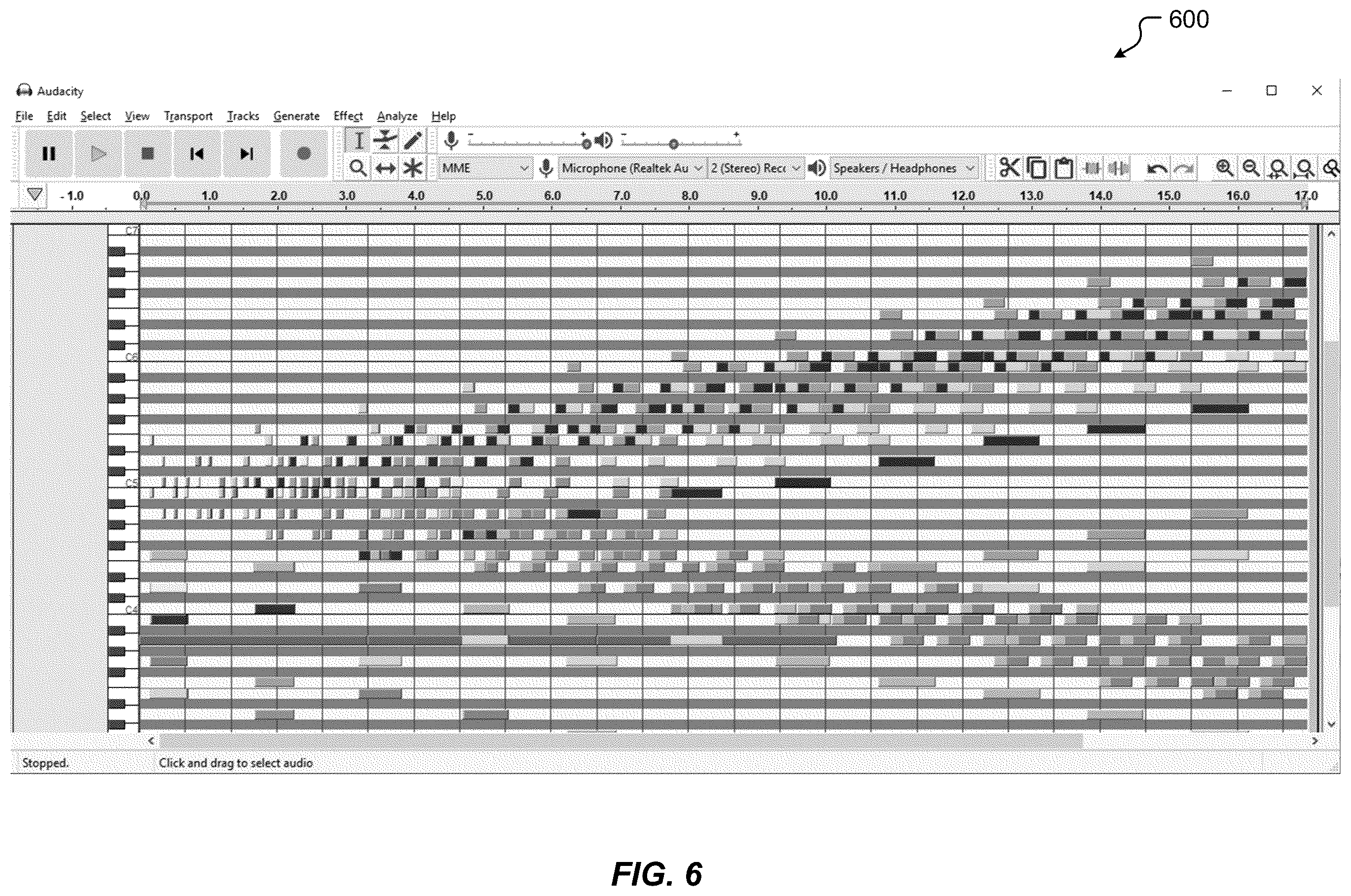 Patent US11847043 Figure 6 – Method and system for the sonification of continuous integration (CI) data