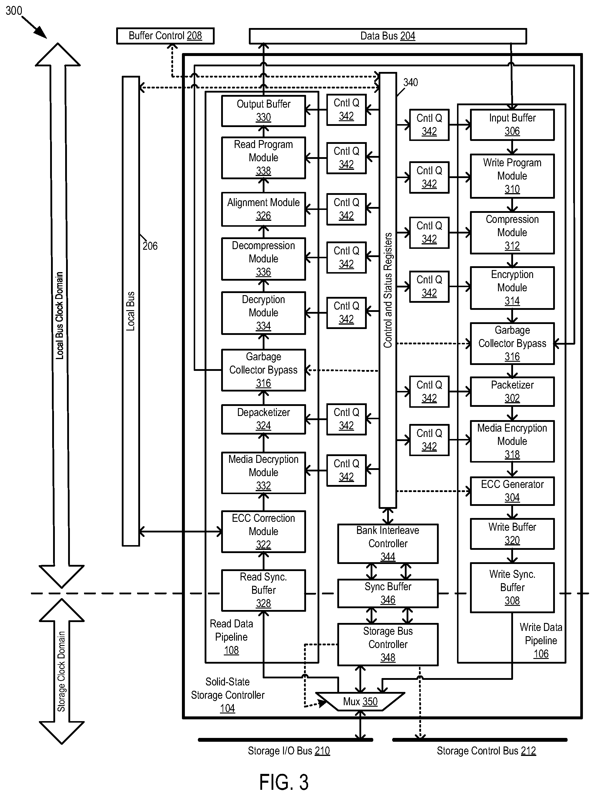 Patent US11847066 Figure 5 – Apparatus, system, and method for managing commands of solid-state storage using bank interleave