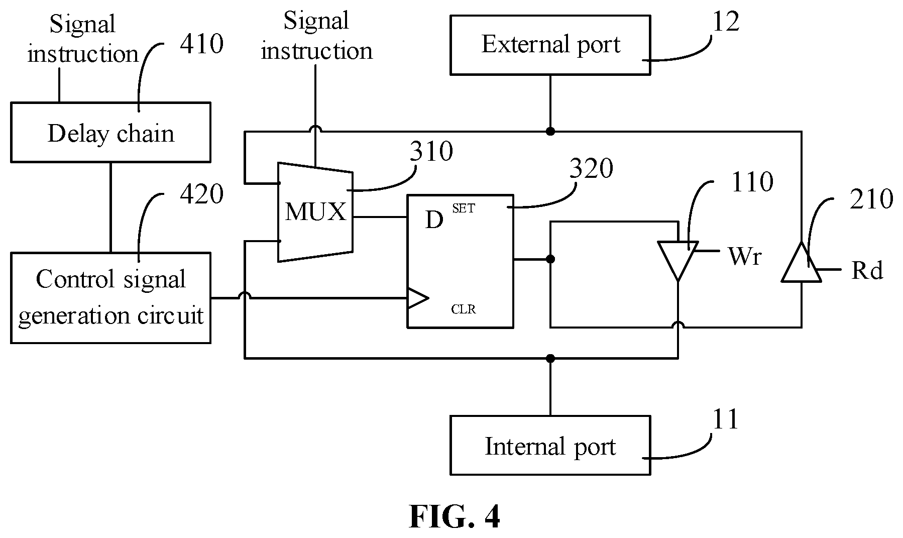 Patent US11847073 Figure 4 – Data path interface circuit, memory and memory system