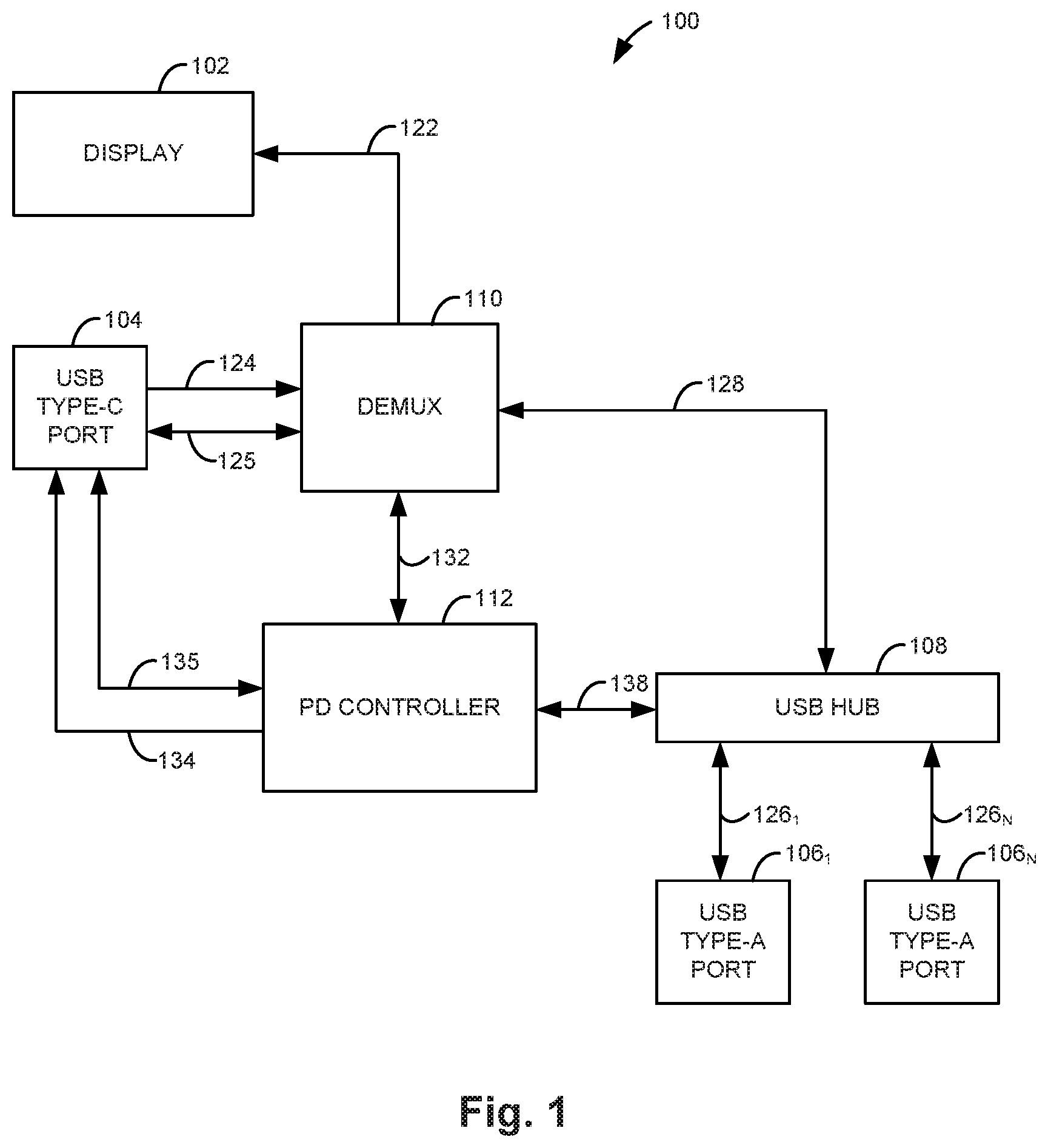 Patent US11847080 Figure 1 – All-In-One computers with power delivery controllers