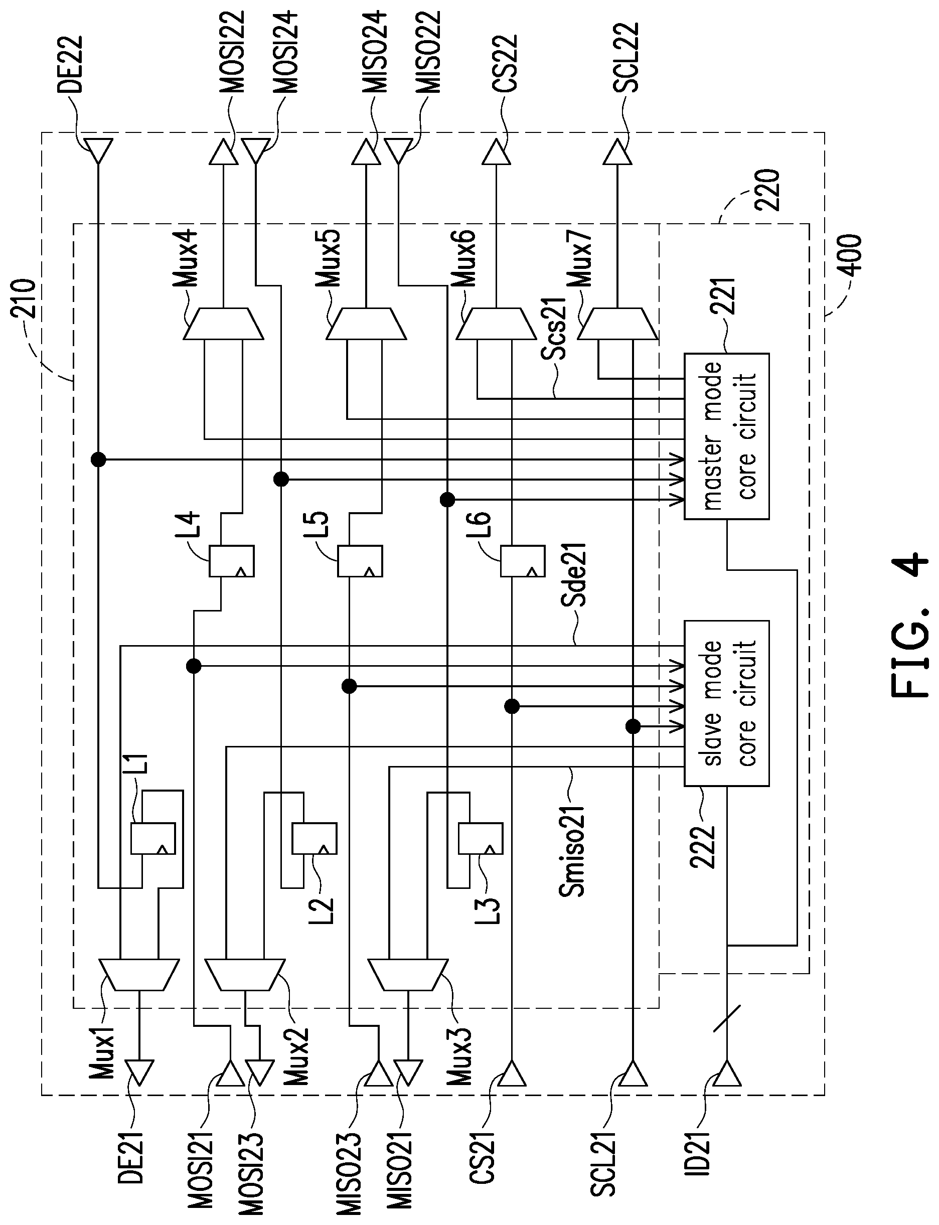 Patent US11847083 Figure 5 – Daisy-chain SPI integrated circuit and operation method thereof