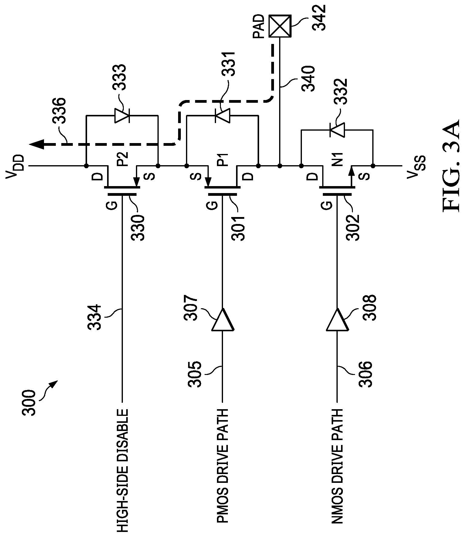 Patent US11847084 Figure 3 – Circuits and methods for enabling redundancy in an electronic system employing cold-sparing