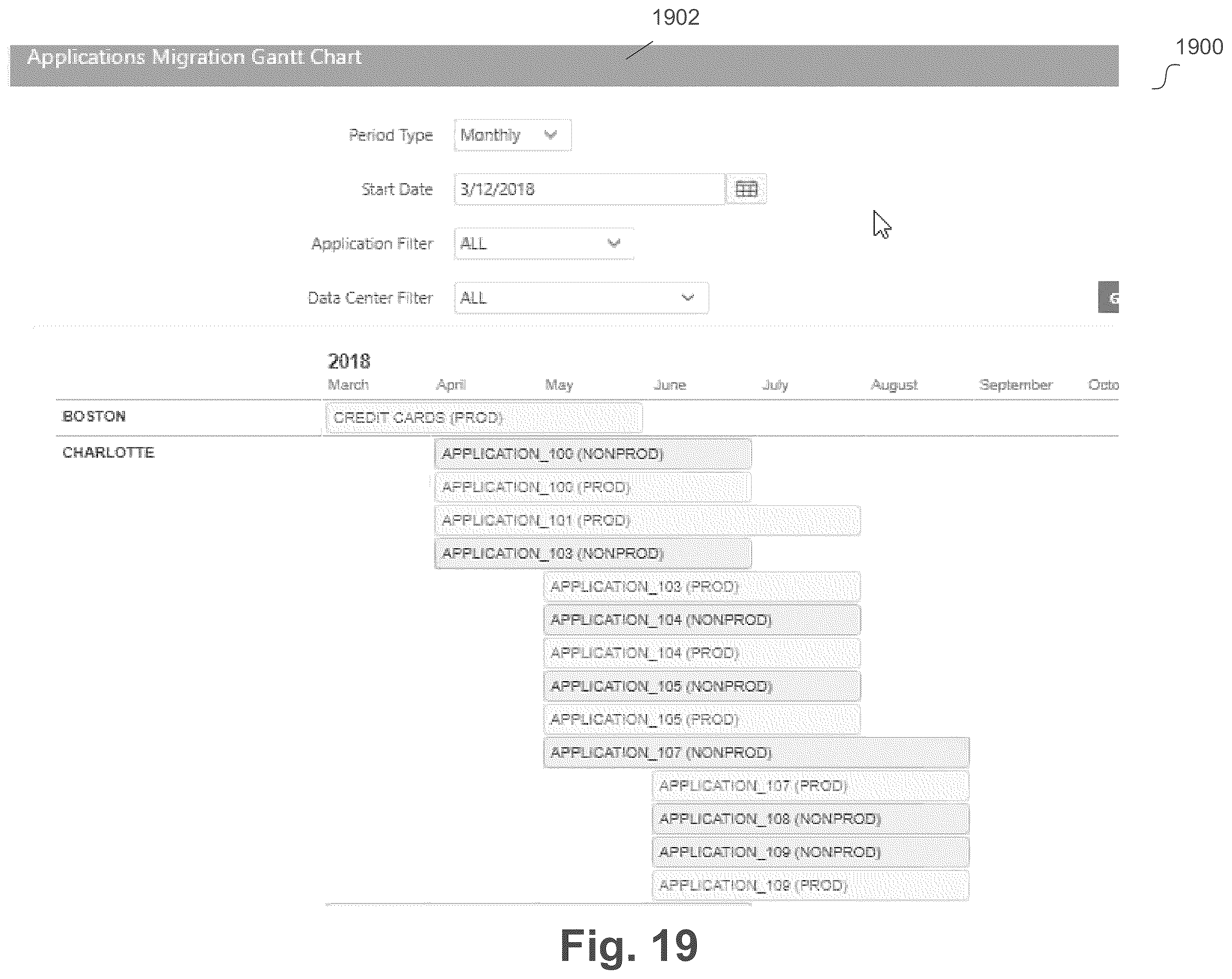 Patent US11847103 Figure 19 – Data migration using customizable database consolidation rules