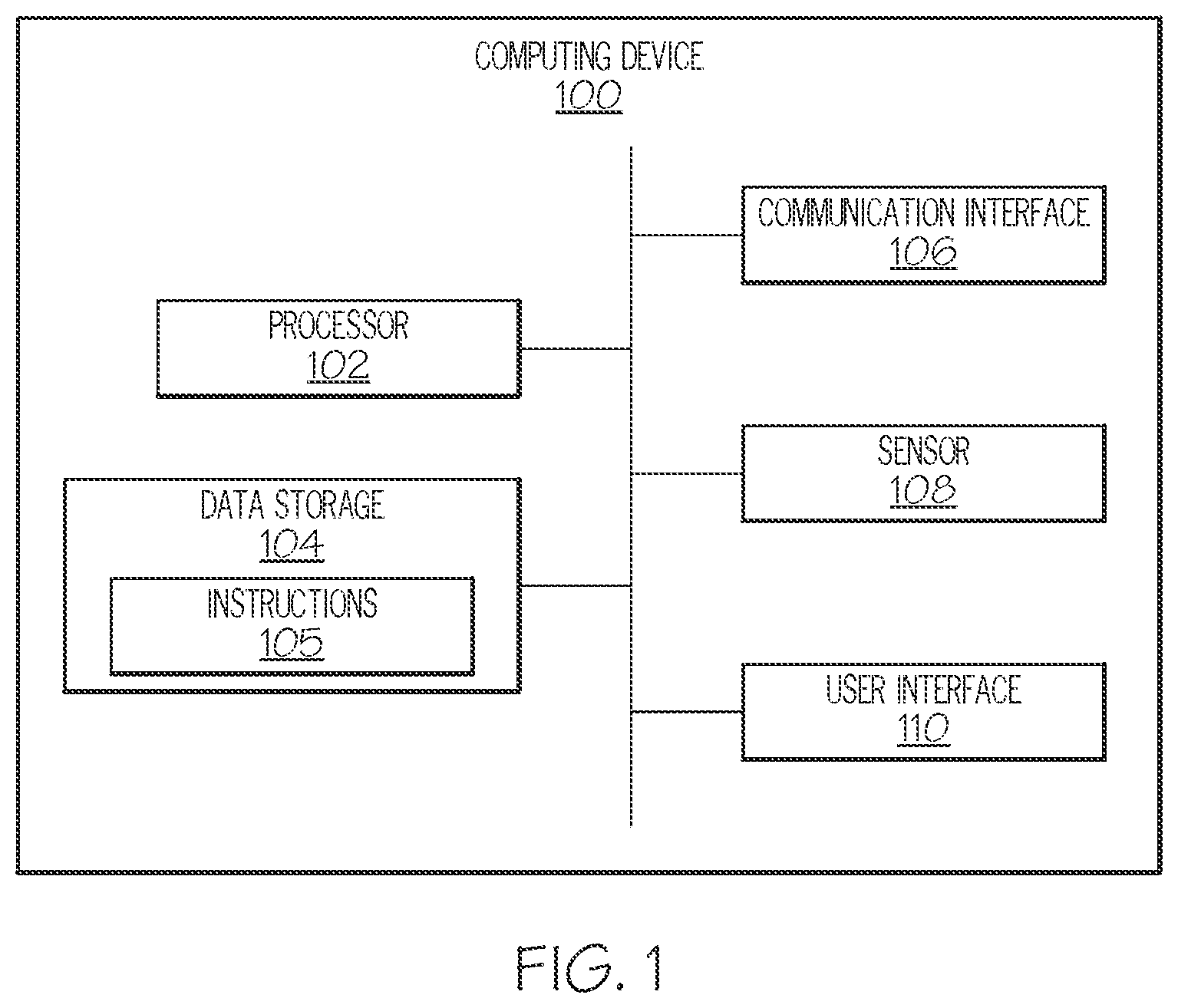 Patent US11847127 Figure 1 – Device and method for discovering causal patterns