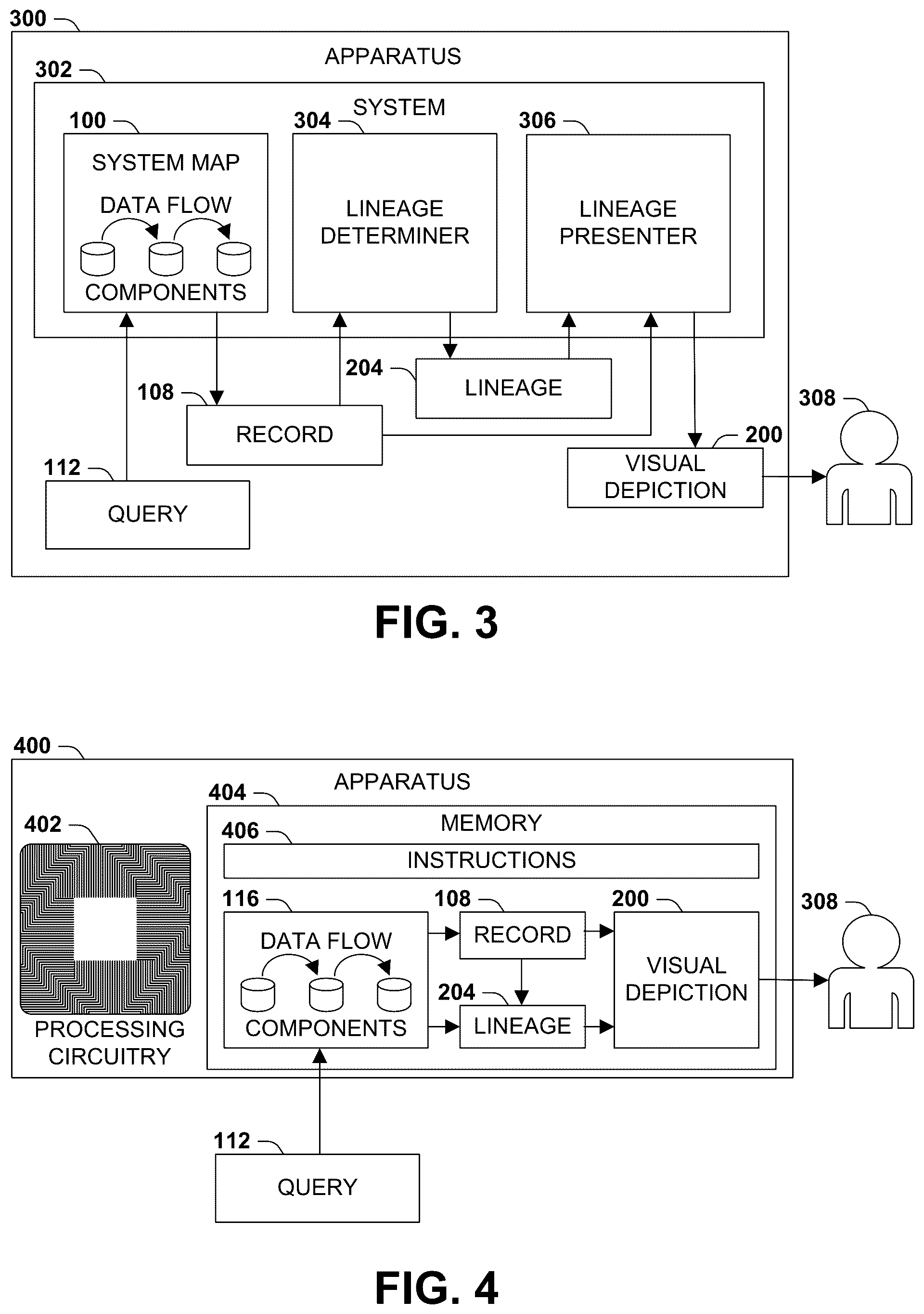 Patent US11847134 Figure 3 – Computerized system for programmatic mapping of record lineage based on data flow through data storage components