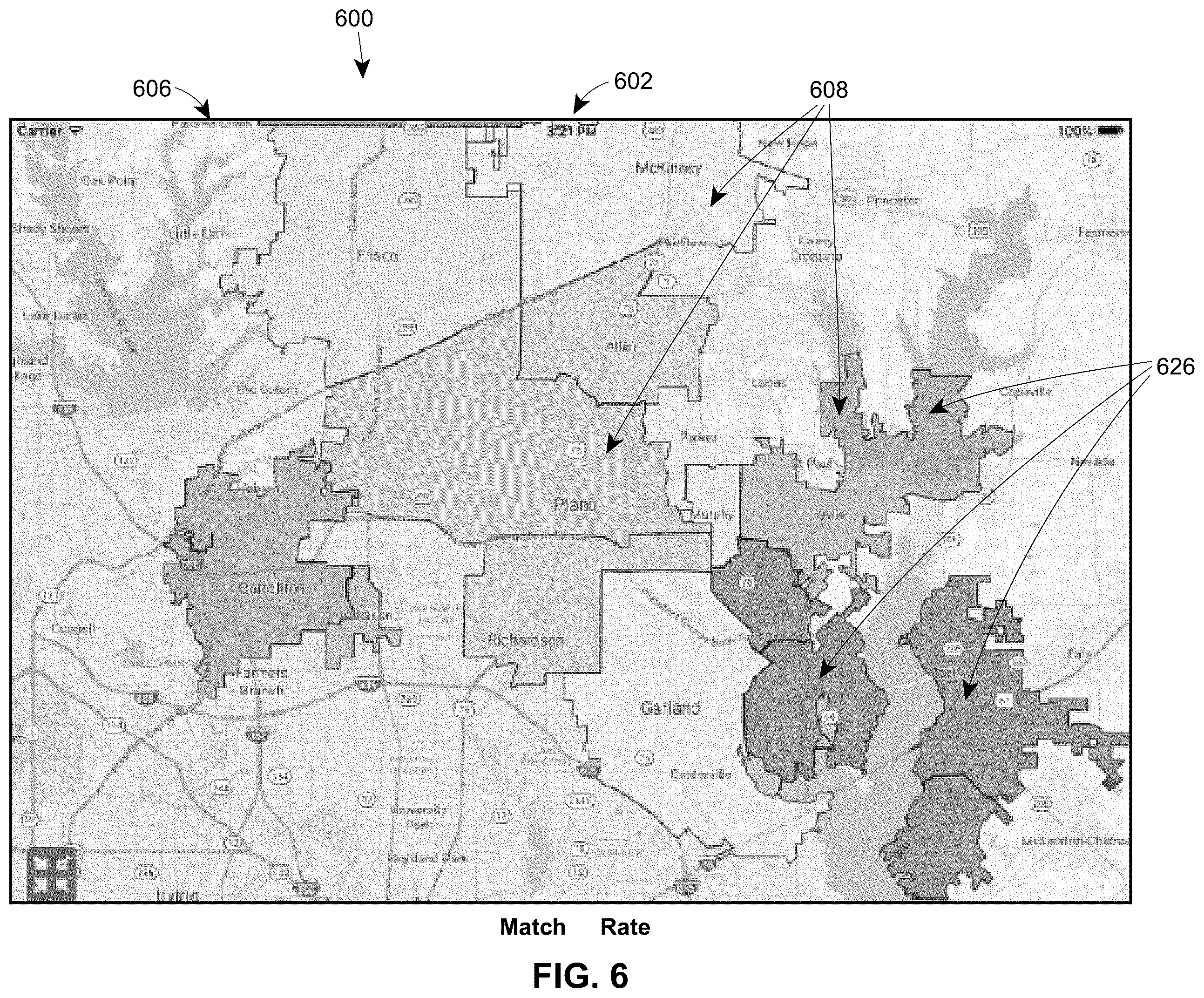 Patent US11847146 Figure 6 – System and method for identifying locations with lifestyle preferences