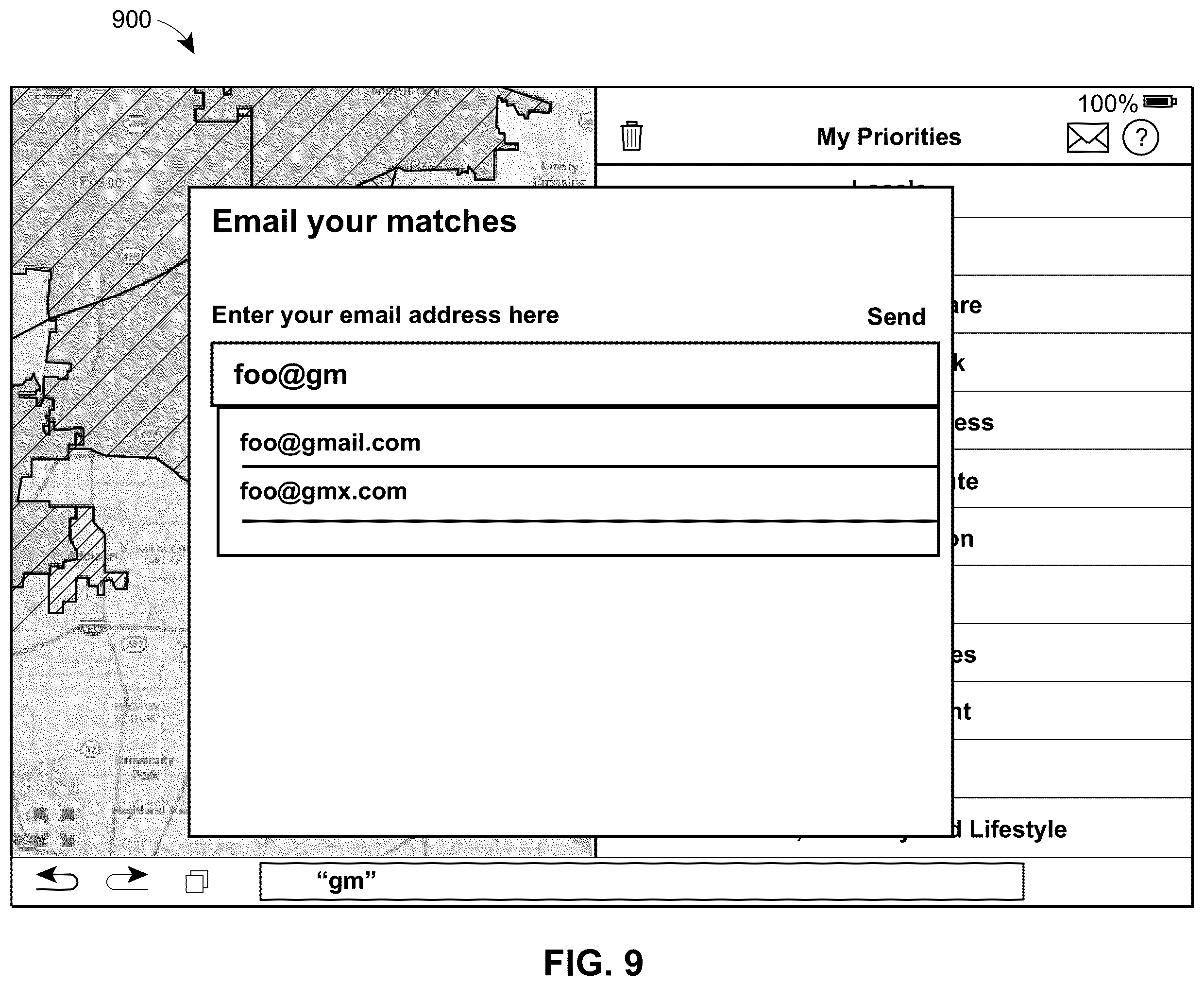 Patent US11847146 Figure 9 – System and method for identifying locations with lifestyle preferences