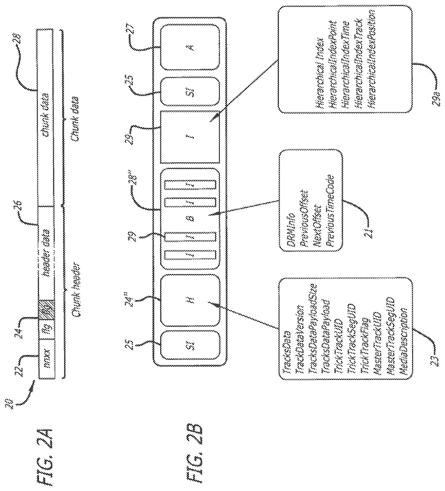 Patent US11847154 Figure 2 – Chunk header incorporating binary flags and correlated variable-length fields