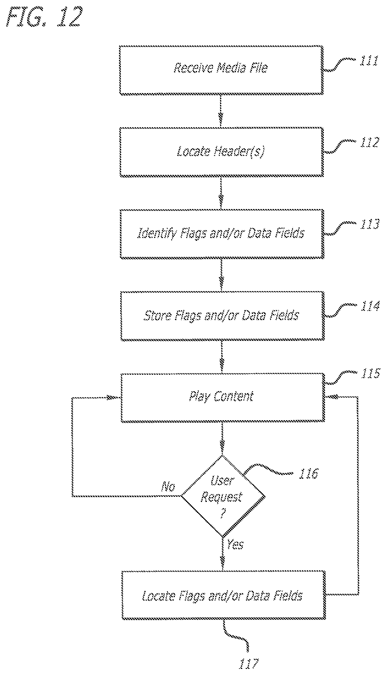 Patent US11847154 Figure 11 – Chunk header incorporating binary flags and correlated variable-length fields