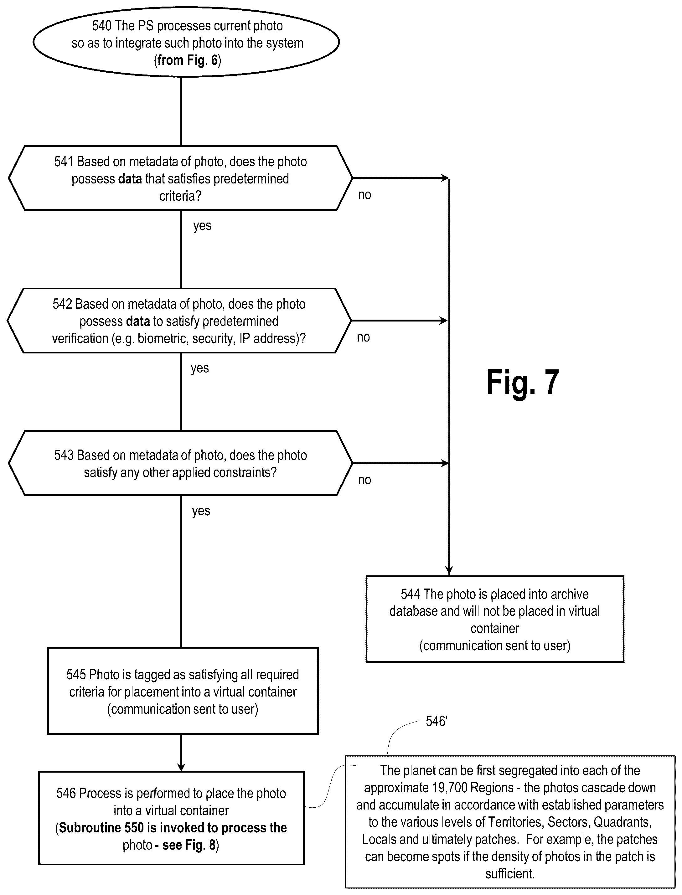 Patent US11847158 Figure 7 – Systems and methods for processing media to generate dynamic groups to provide content