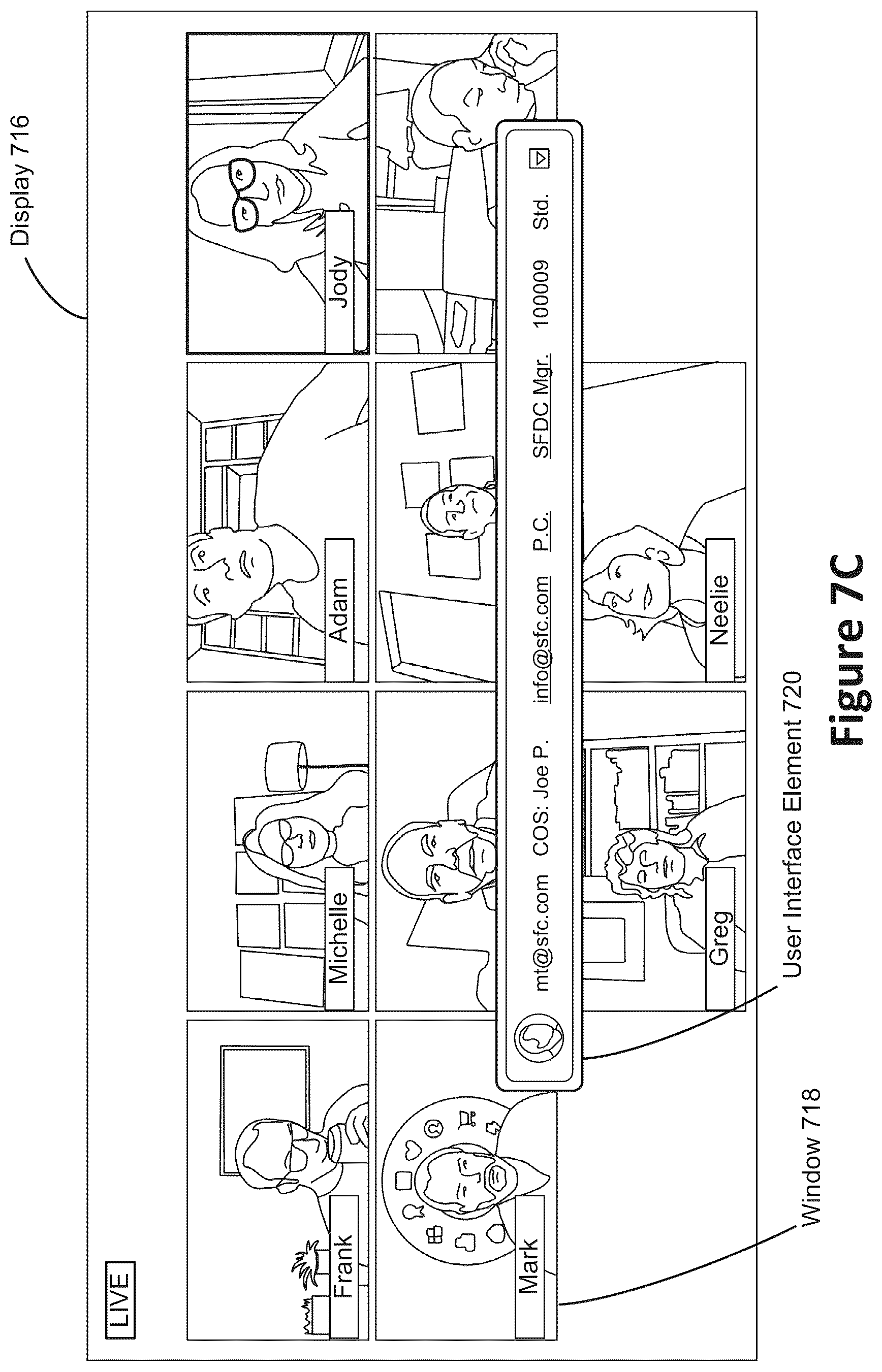 Patent US11847165 Figure 9 – Integration of video conferencing applications with on-demand database services